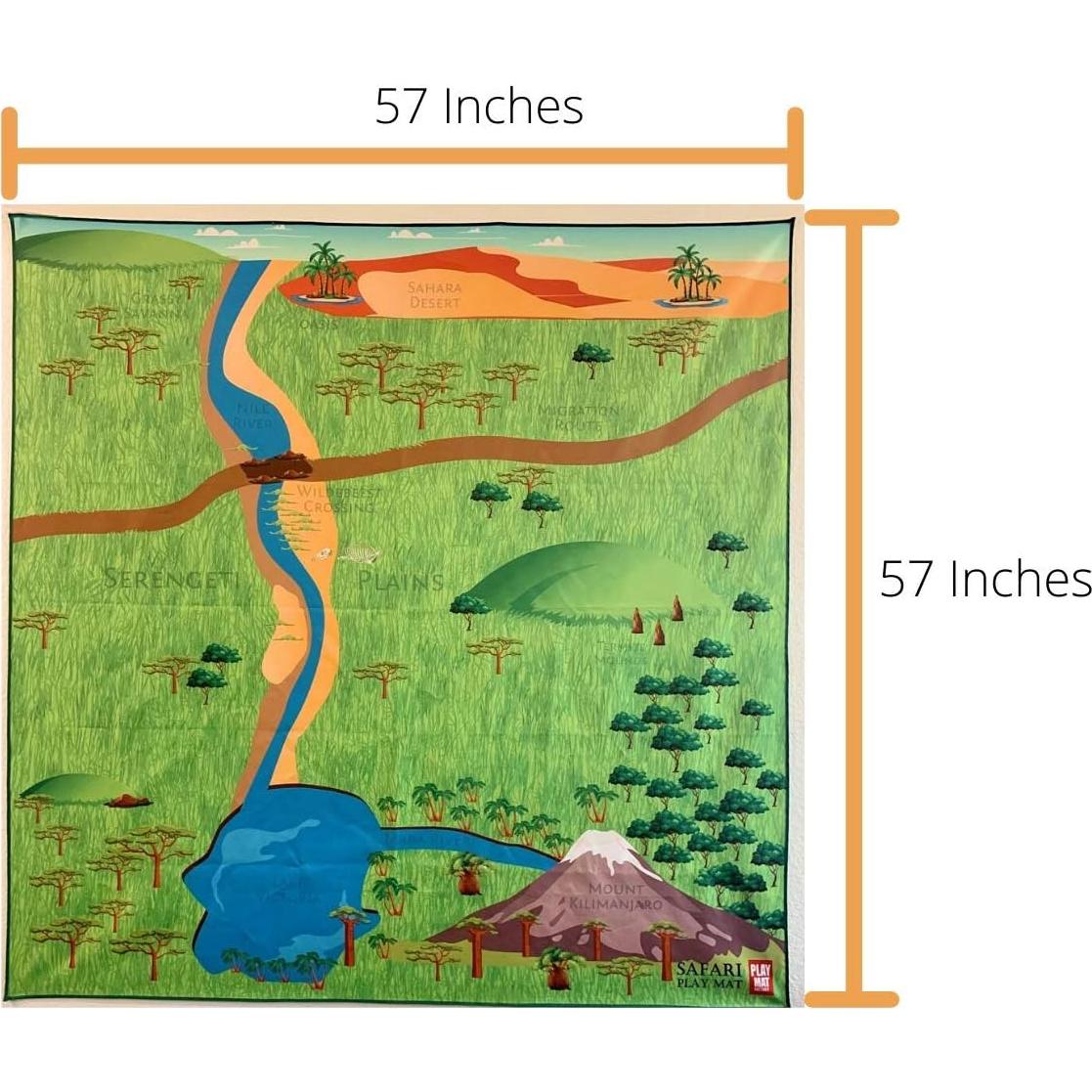 Alfombra de Juego Safari 145x145 cm - Play Mat Factory