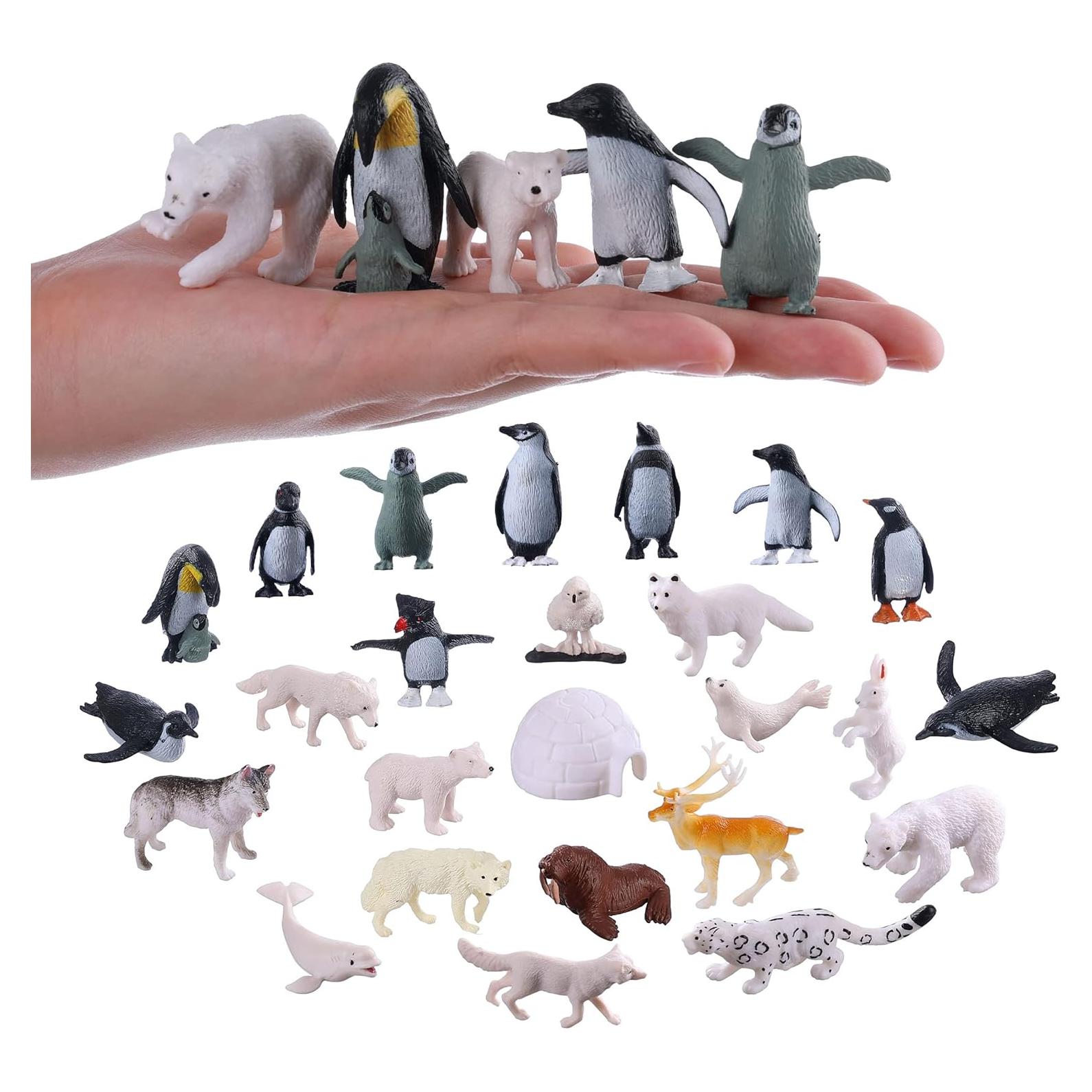 Figuritas de Animales Polares JOKFEICE 25pcs Realistas