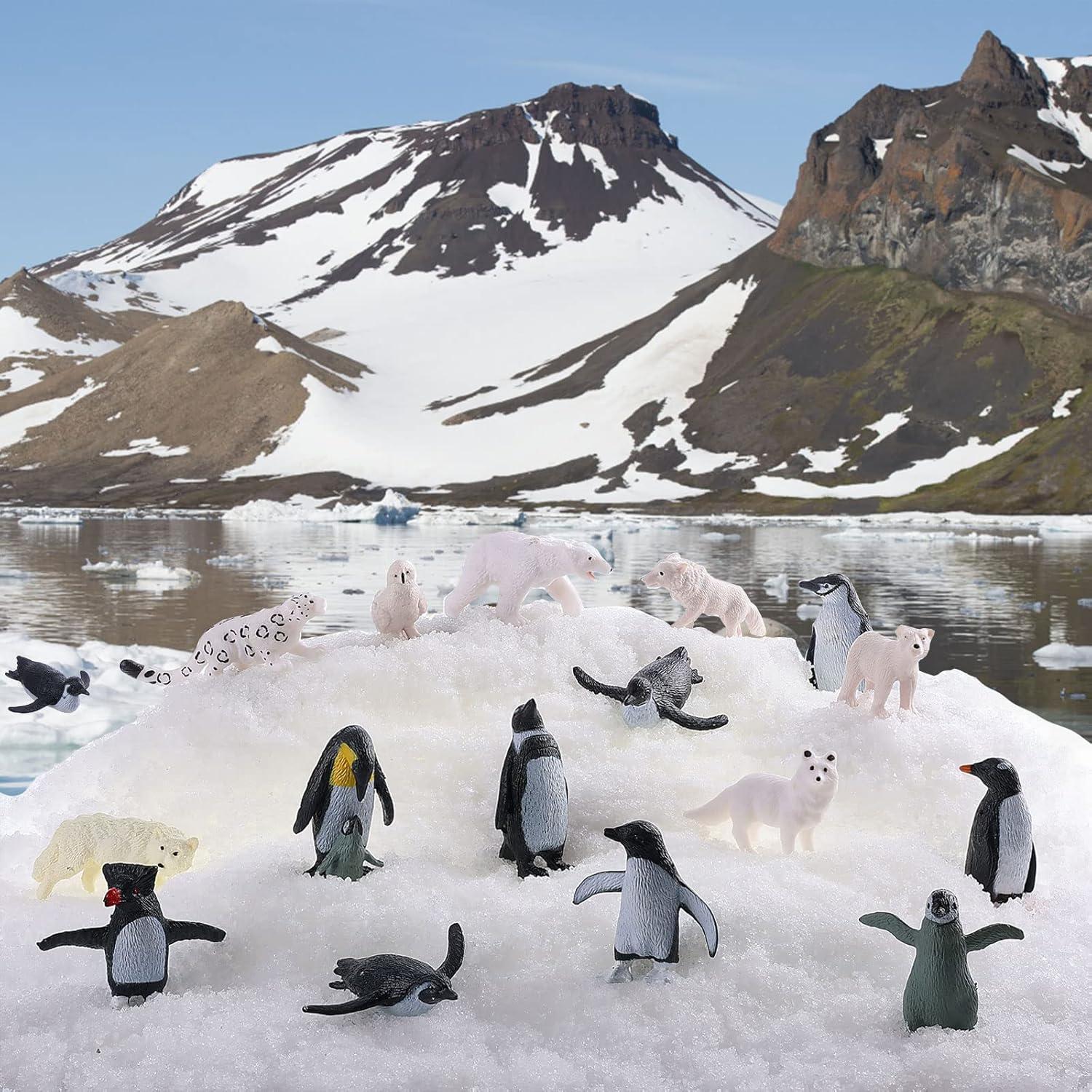 Figuritas de Animales Polares JOKFEICE 25pcs Realistas