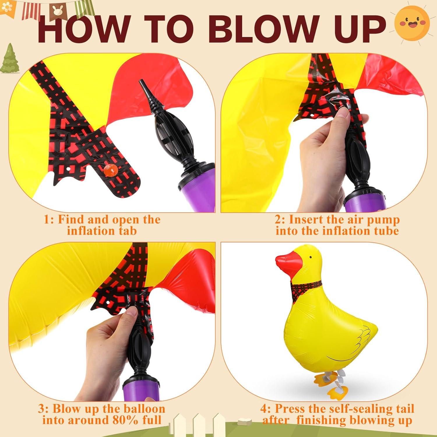 Set de Fiesta de Granja 12 Piezas VioraWhite - Globos y Manteles