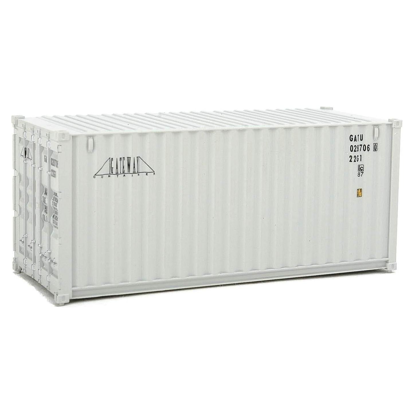 Contenedor Corrugado 20' Walthers Gateway HO Gris