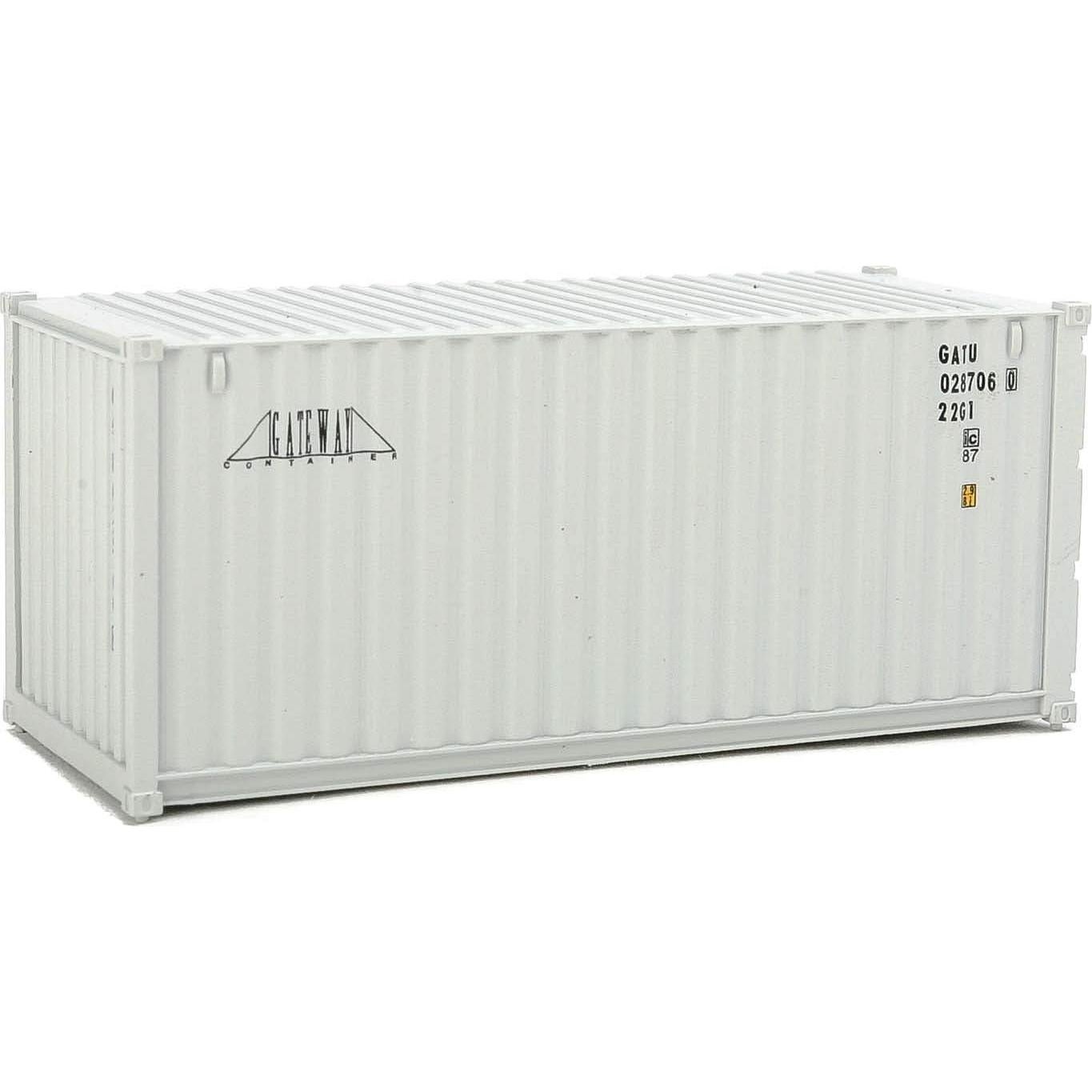 Contenedor Corrugado 20' Walthers Gateway HO Gris
