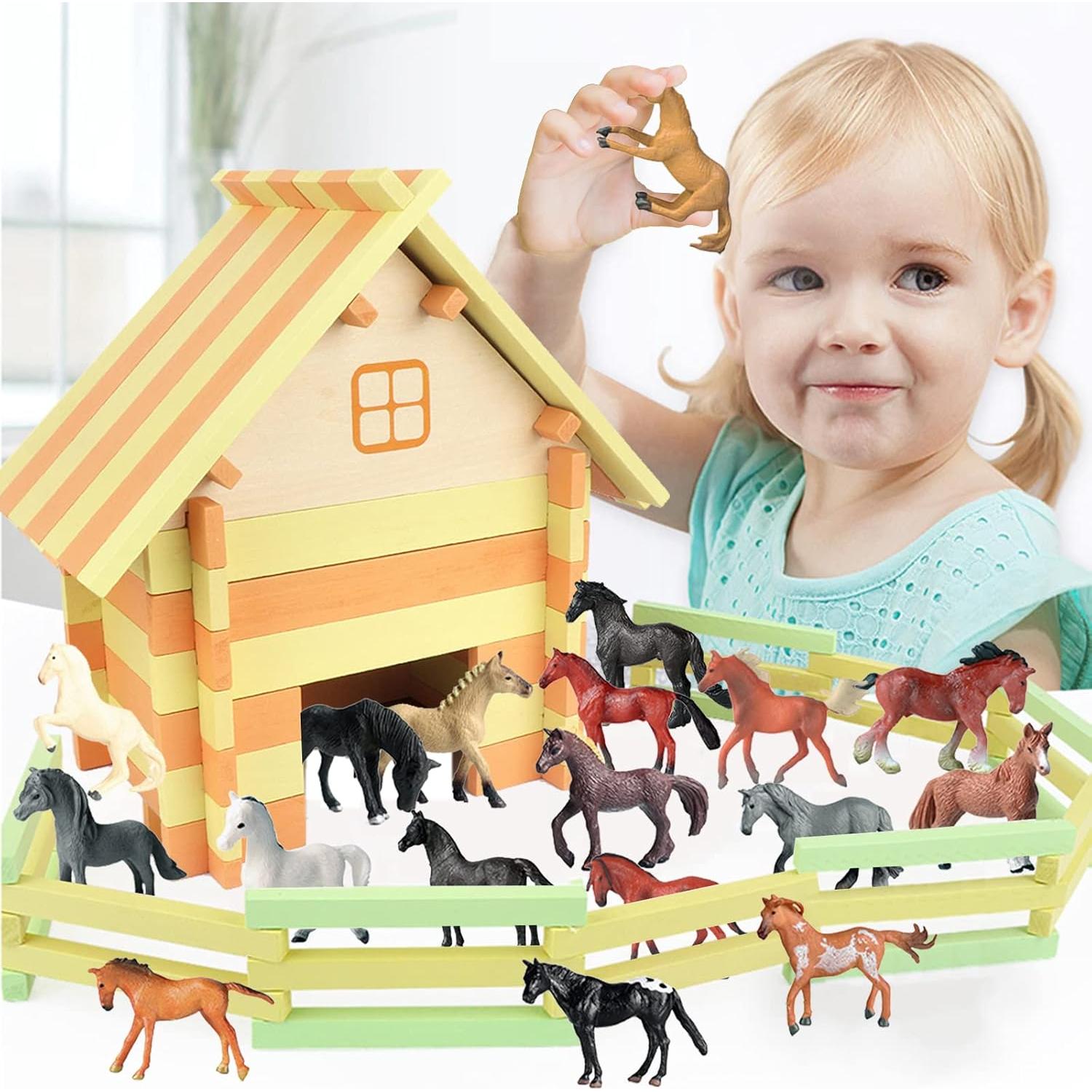 Set de 18 Figuras de Caballos RCOMG - Juguetes Educativos para Niños