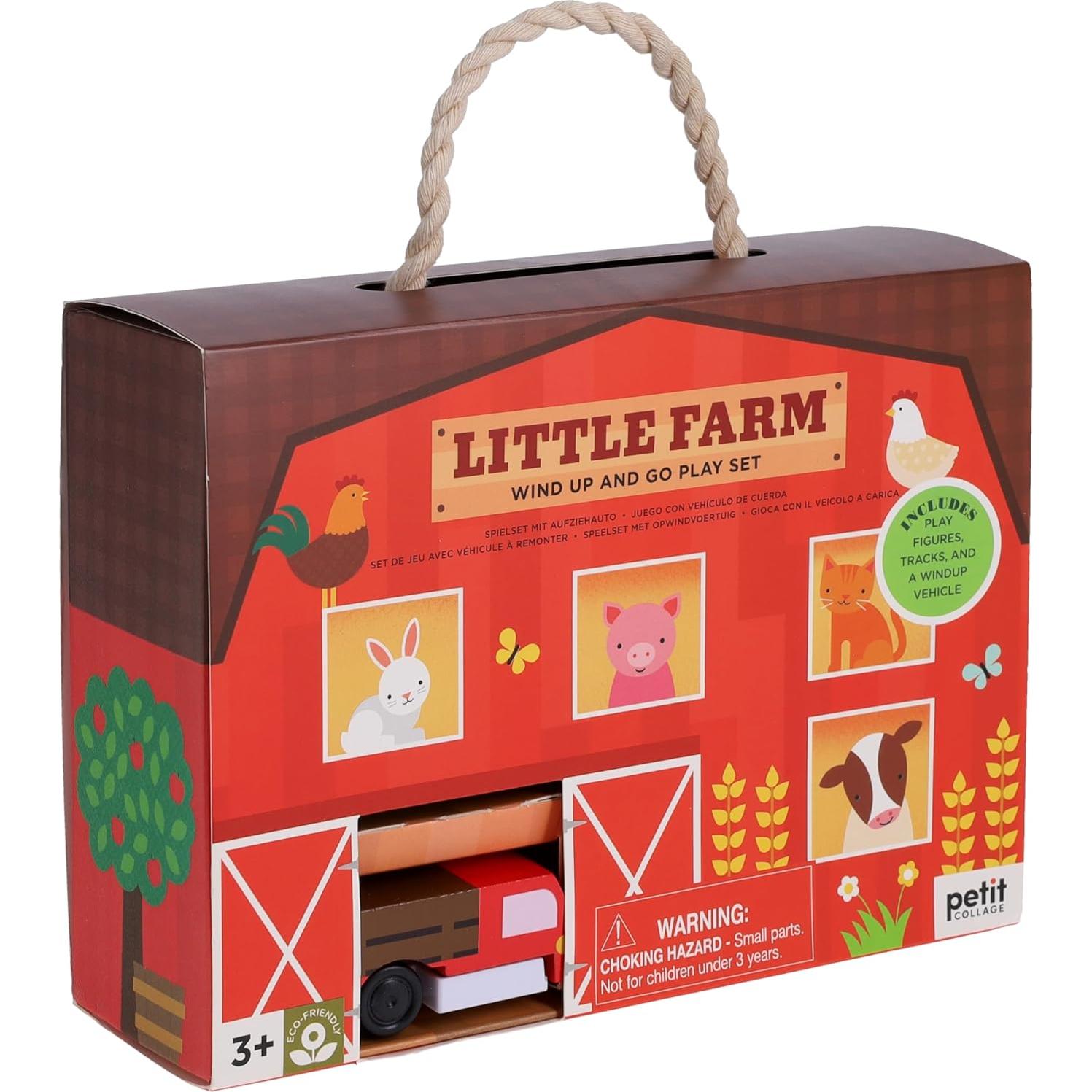 Juguete de Cuerda Petit Collage Granja Pequeña 249g