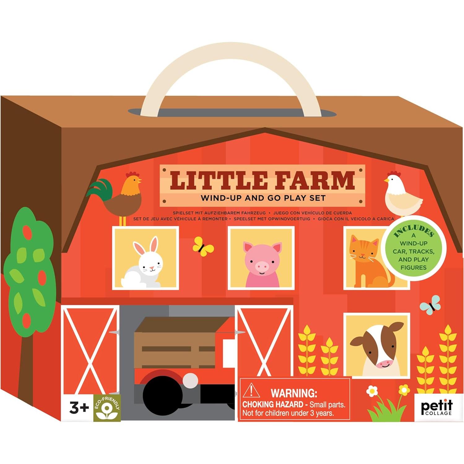 Juguete de Cuerda Petit Collage Granja Pequeña 249g