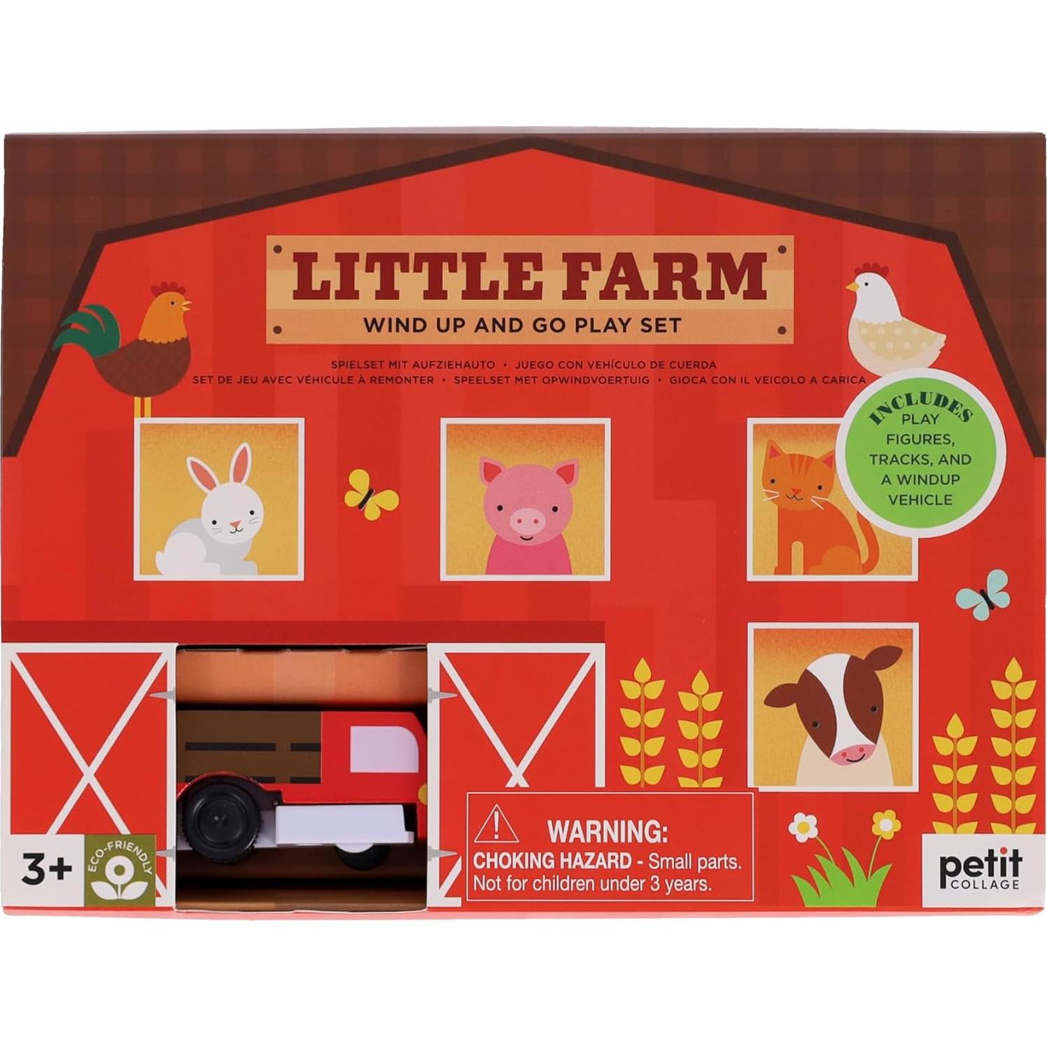 Juguete de Cuerda Petit Collage Granja Pequeña 249g