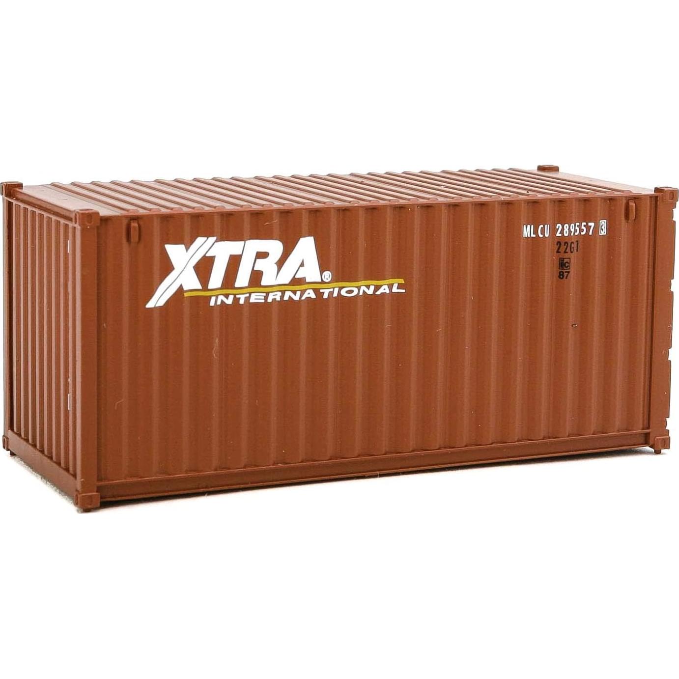 Contenedor Corrugado HO Walthers Xtra Leasing 20 pies