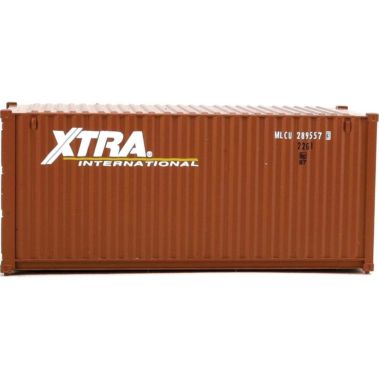 Contenedor Corrugado HO Walthers Xtra Leasing 20 pies