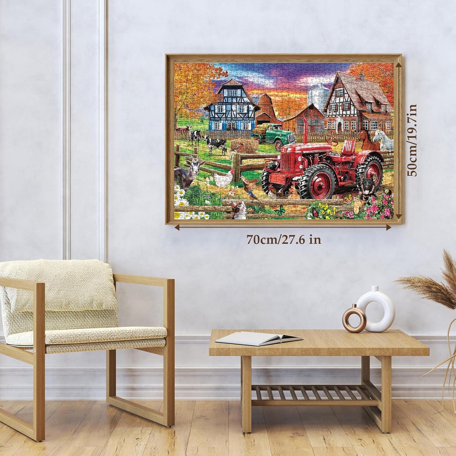 Rompecabezas de Granja Europea Larkipuzz 1000 Piezas HD