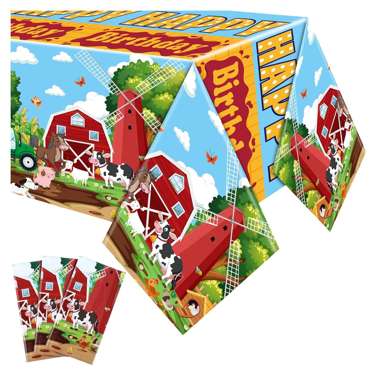 Manteles Rectangulares de Granja VitalCozy - 3 Pcs 137x274 cm