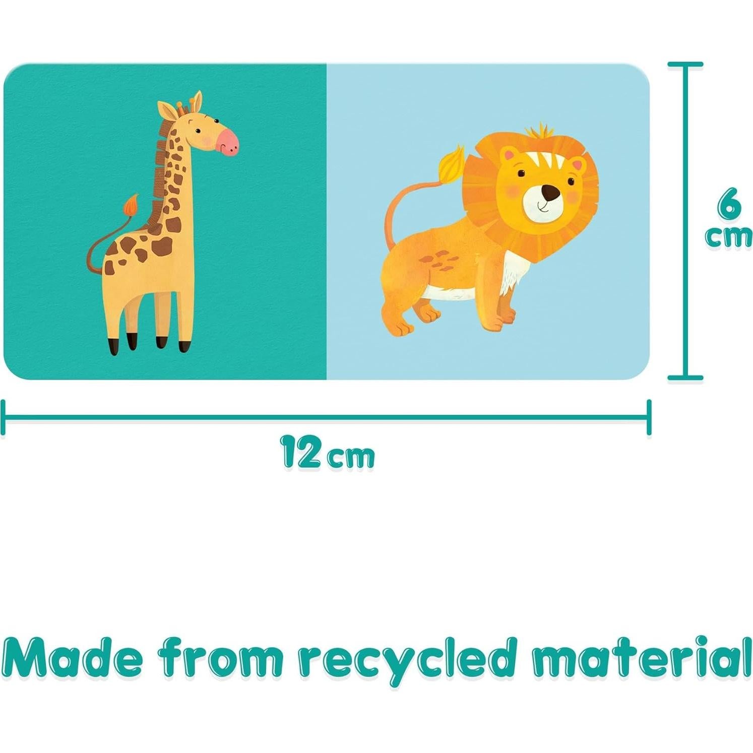 Juego de dominó Boppi para niños - Temática animales salvajes