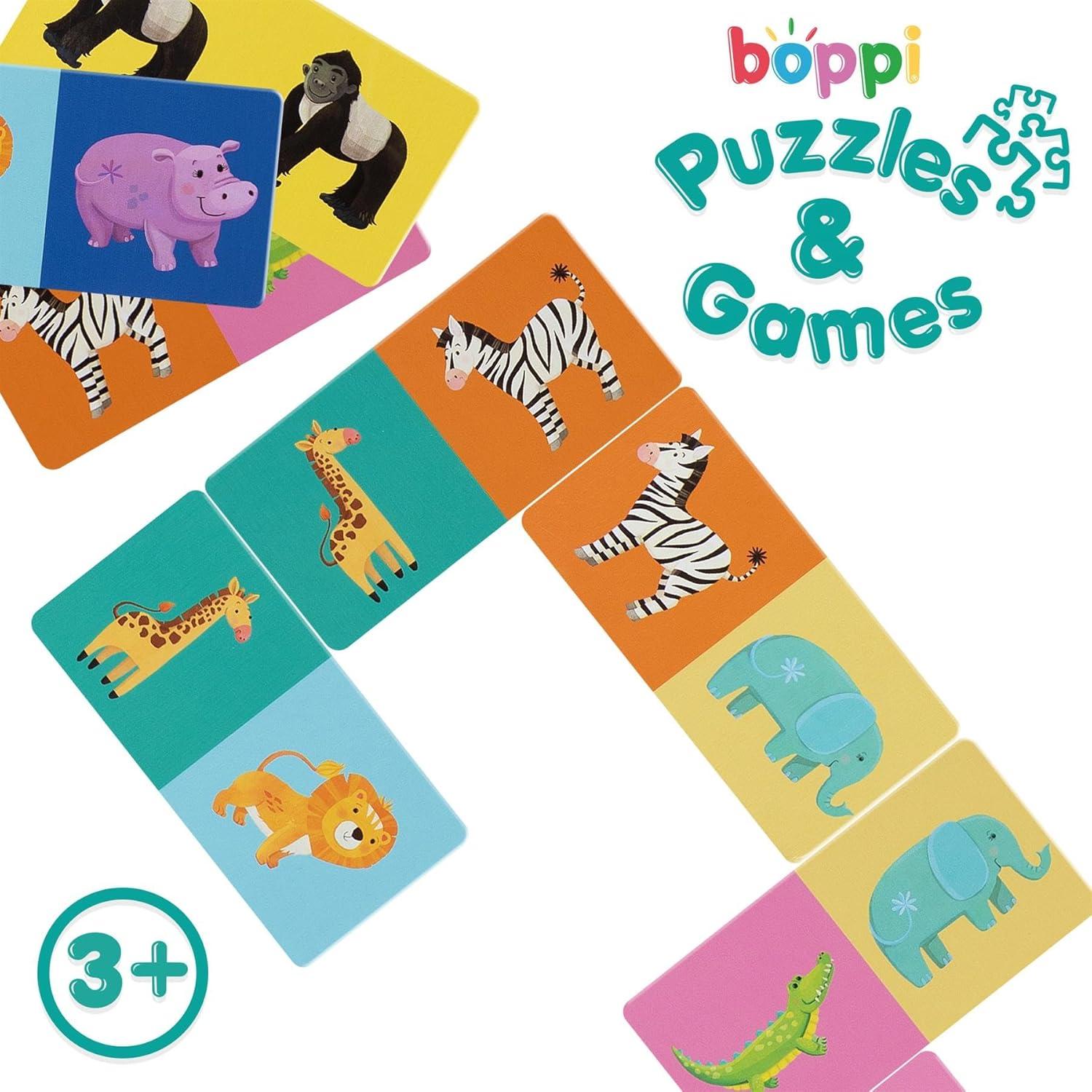 Juego de dominó Boppi para niños - Temática animales salvajes