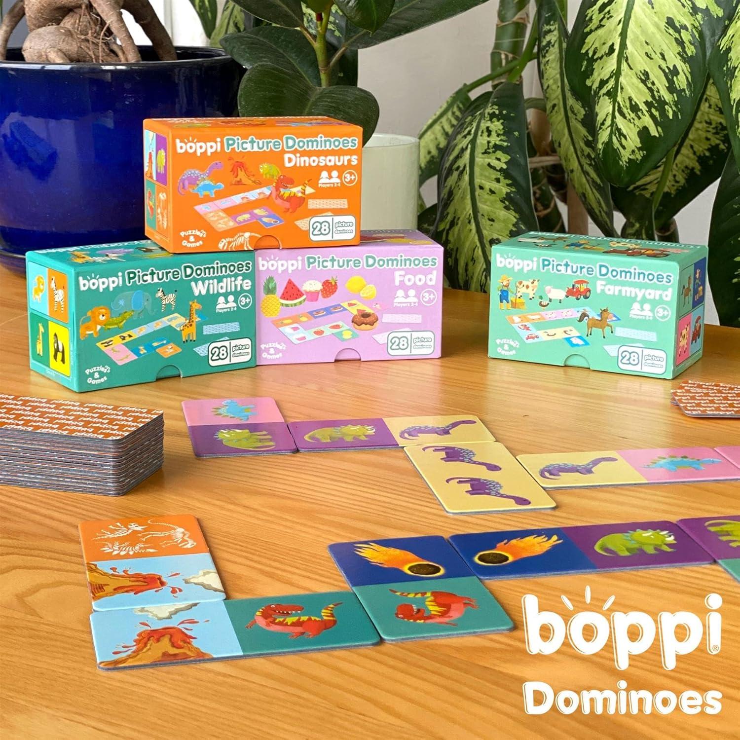 Juego de dominó Boppi para niños - Temática animales salvajes
