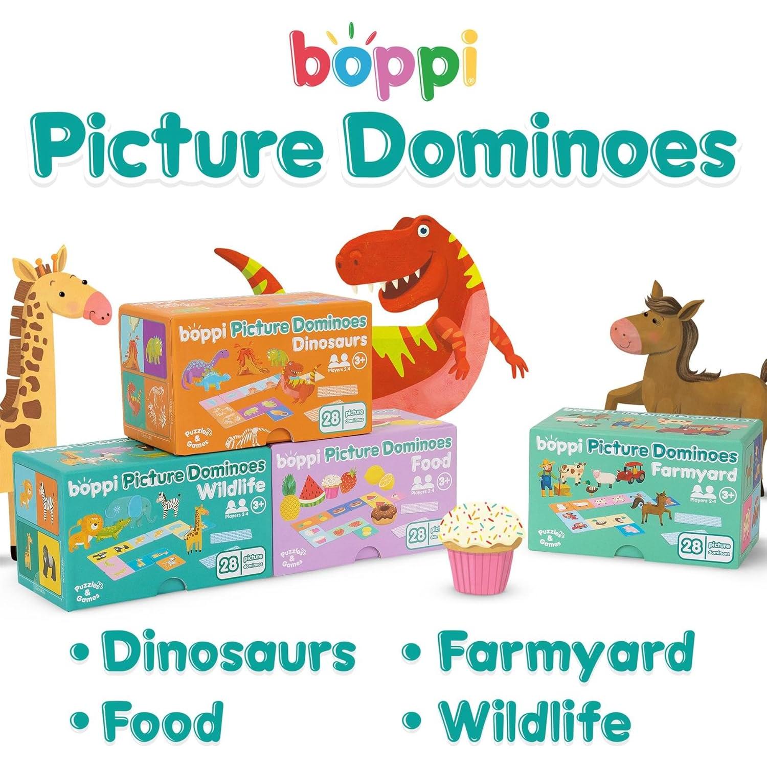 Juego de dominó Boppi para niños - Temática animales salvajes