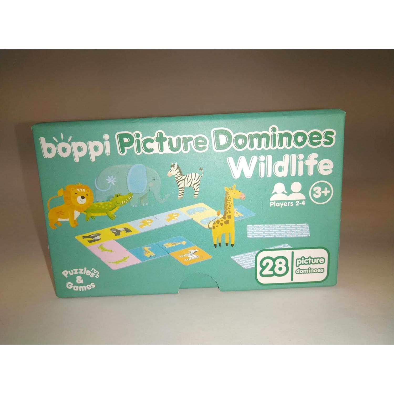 Juego de dominó Boppi para niños - Temática animales salvajes