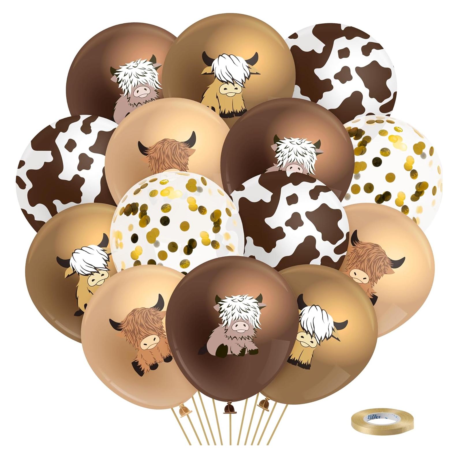 Conjunto de 50 Globos de Vaca de las Tierras Altas K1tpde