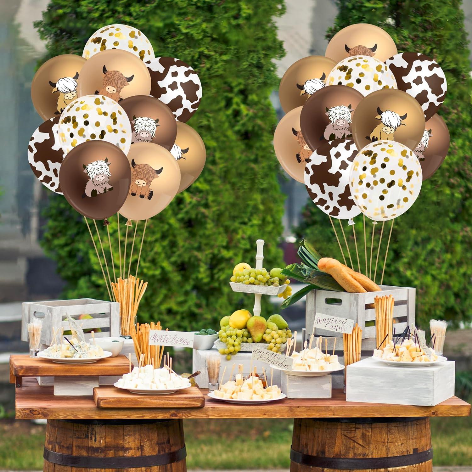 Conjunto de 50 Globos de Vaca de las Tierras Altas K1tpde