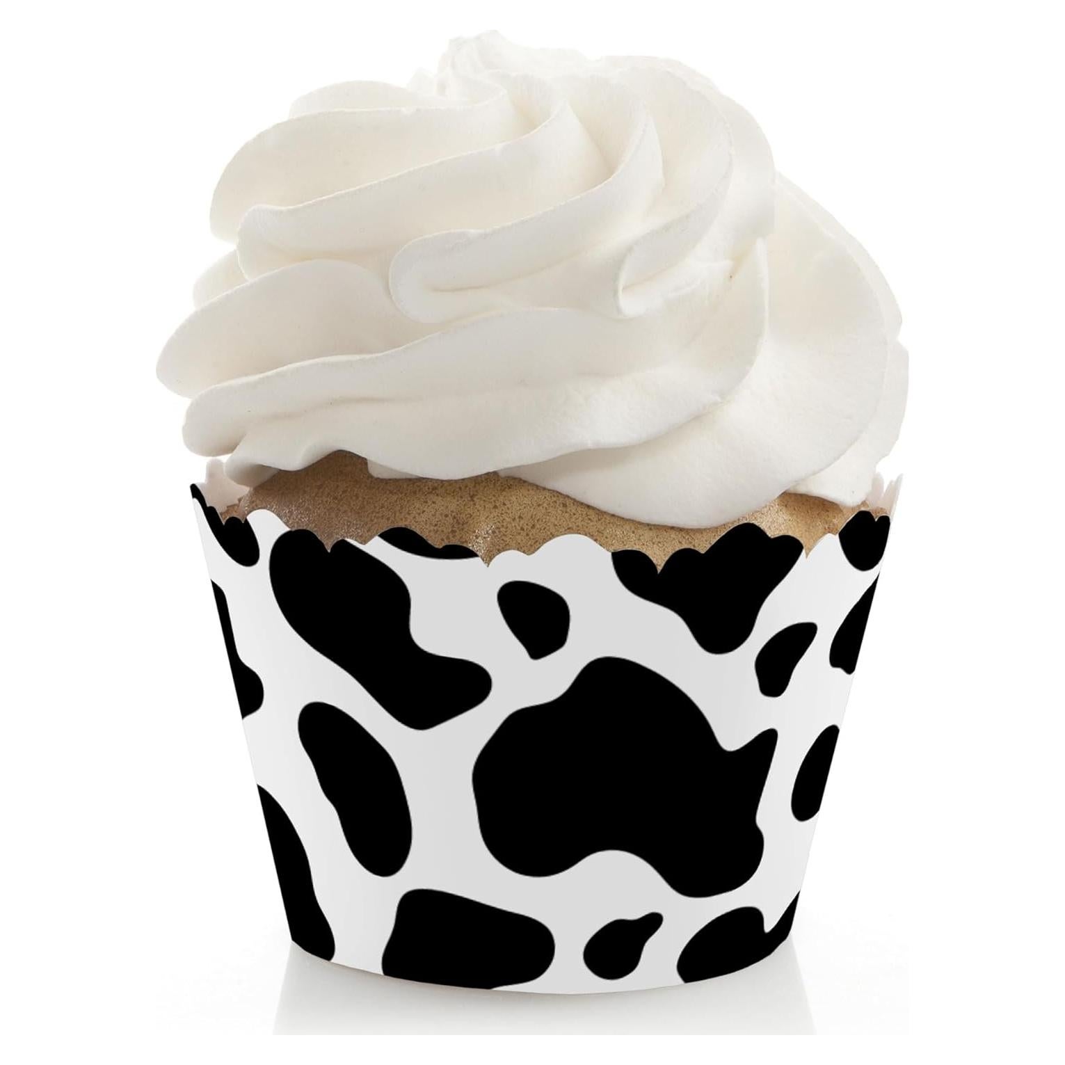 Fundas para Cupcakes de Vaca Gran Punto de Felicidad - Set de 12