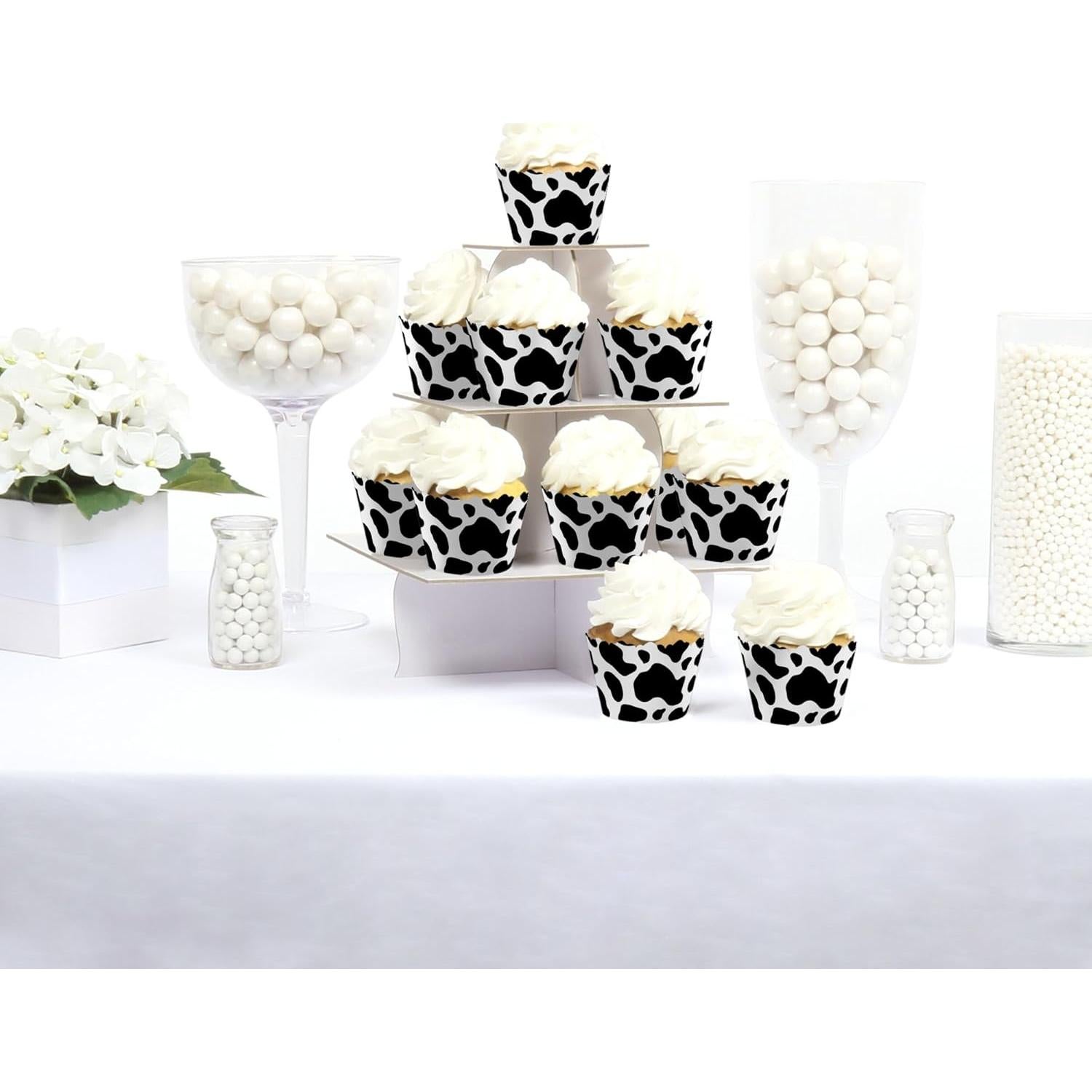 Fundas para Cupcakes de Vaca Gran Punto de Felicidad - Set de 12