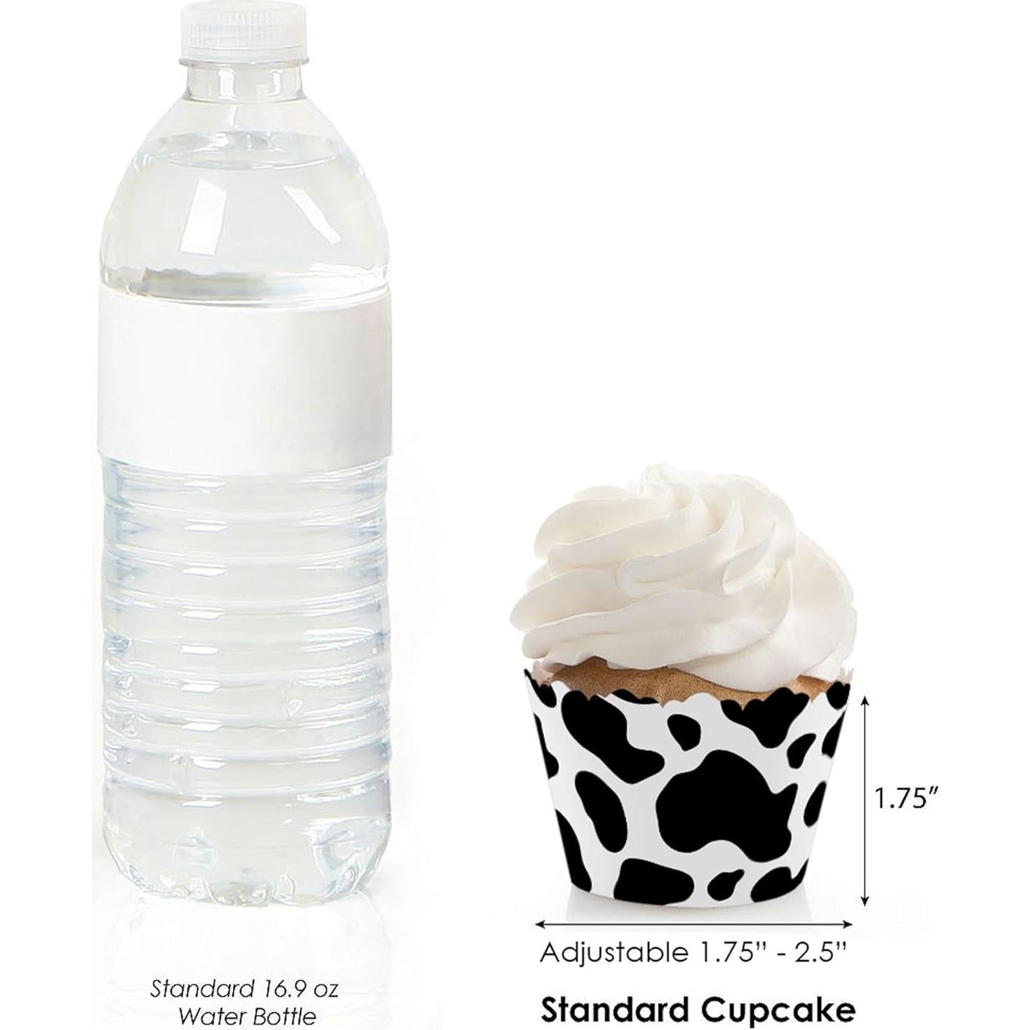 Fundas para Cupcakes de Vaca Gran Punto de Felicidad - Set de 12