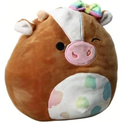 Peluche Squishmallow Kellytoy Vaca Griella 19 cm