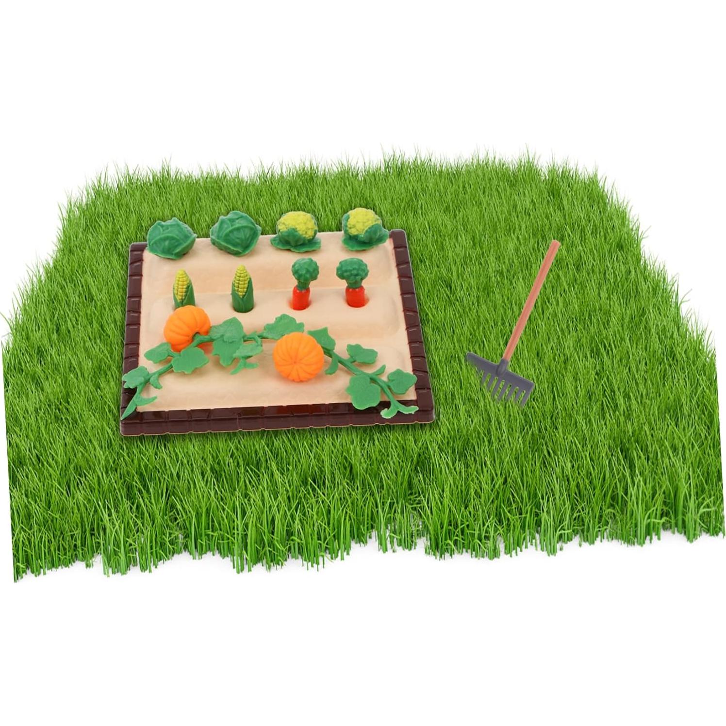 Kit Miniatura de Jardín NUOBESTY con Pala y Rastrillo