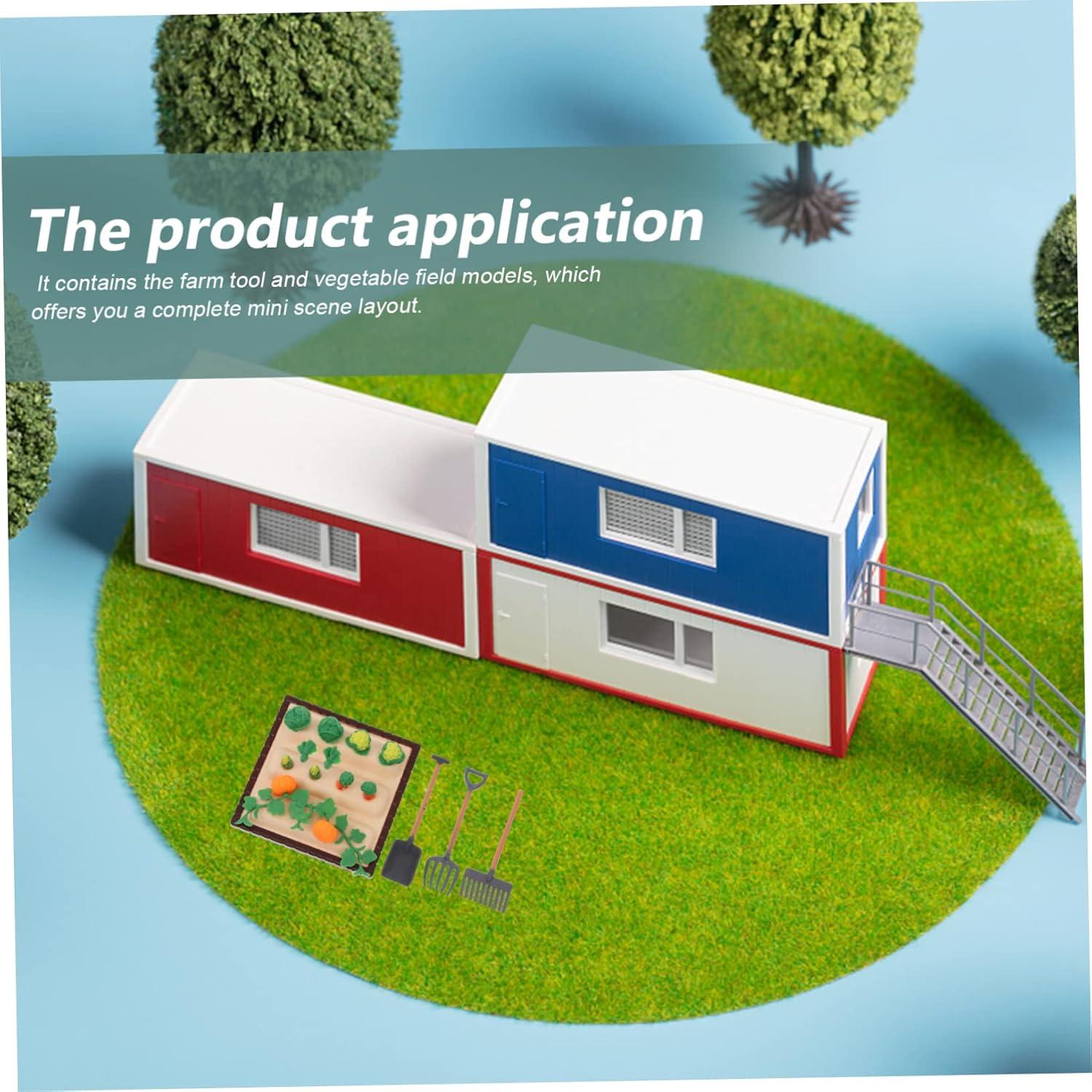 Kit Miniatura de Jardín NUOBESTY con Pala y Rastrillo