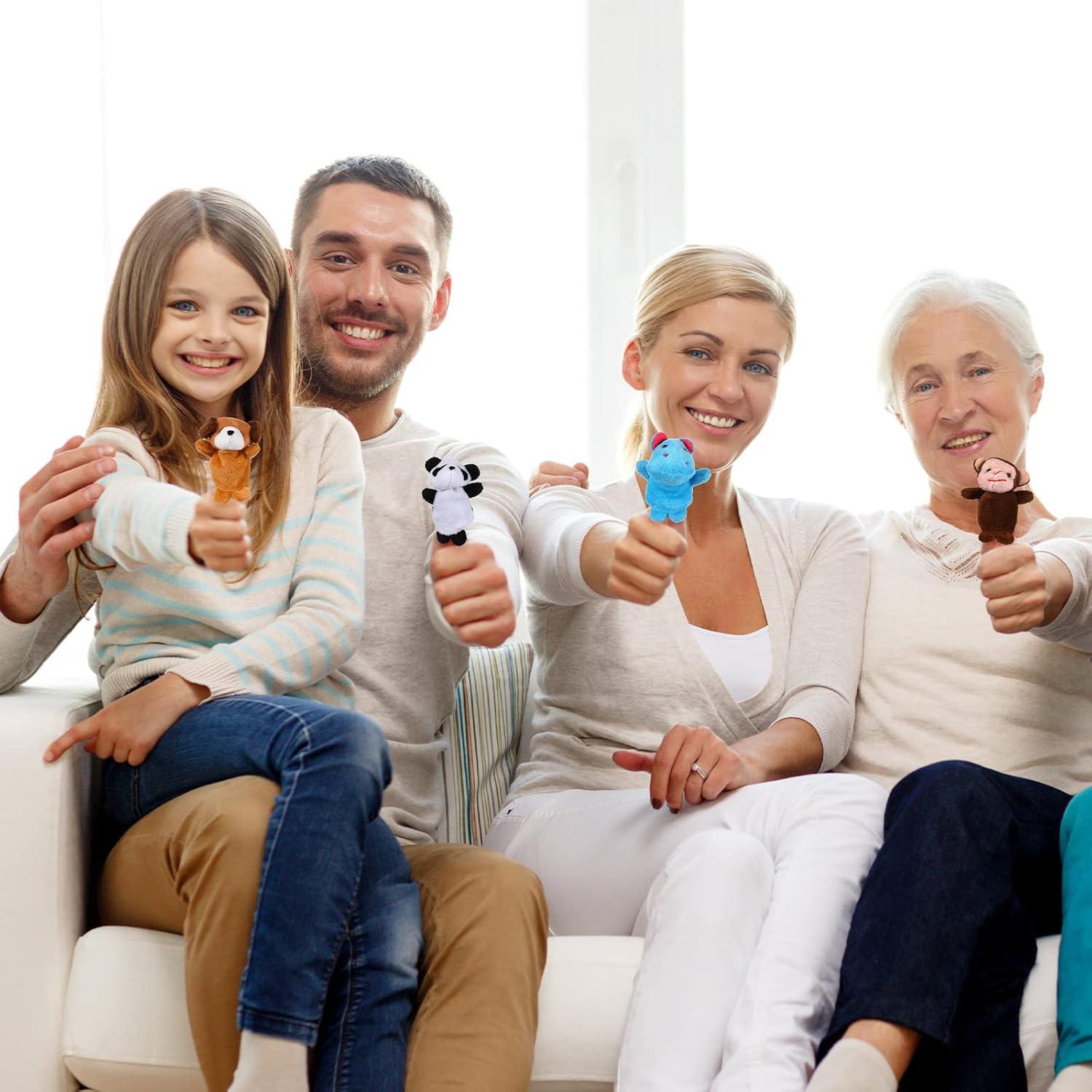 Conjunto de 32 Títeres de Dedo HyDren para Niños - Animales de Peluche