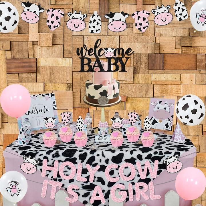 Decoraciones Baby Shower Vaca Cheereveal - Guirnalda y Adornos