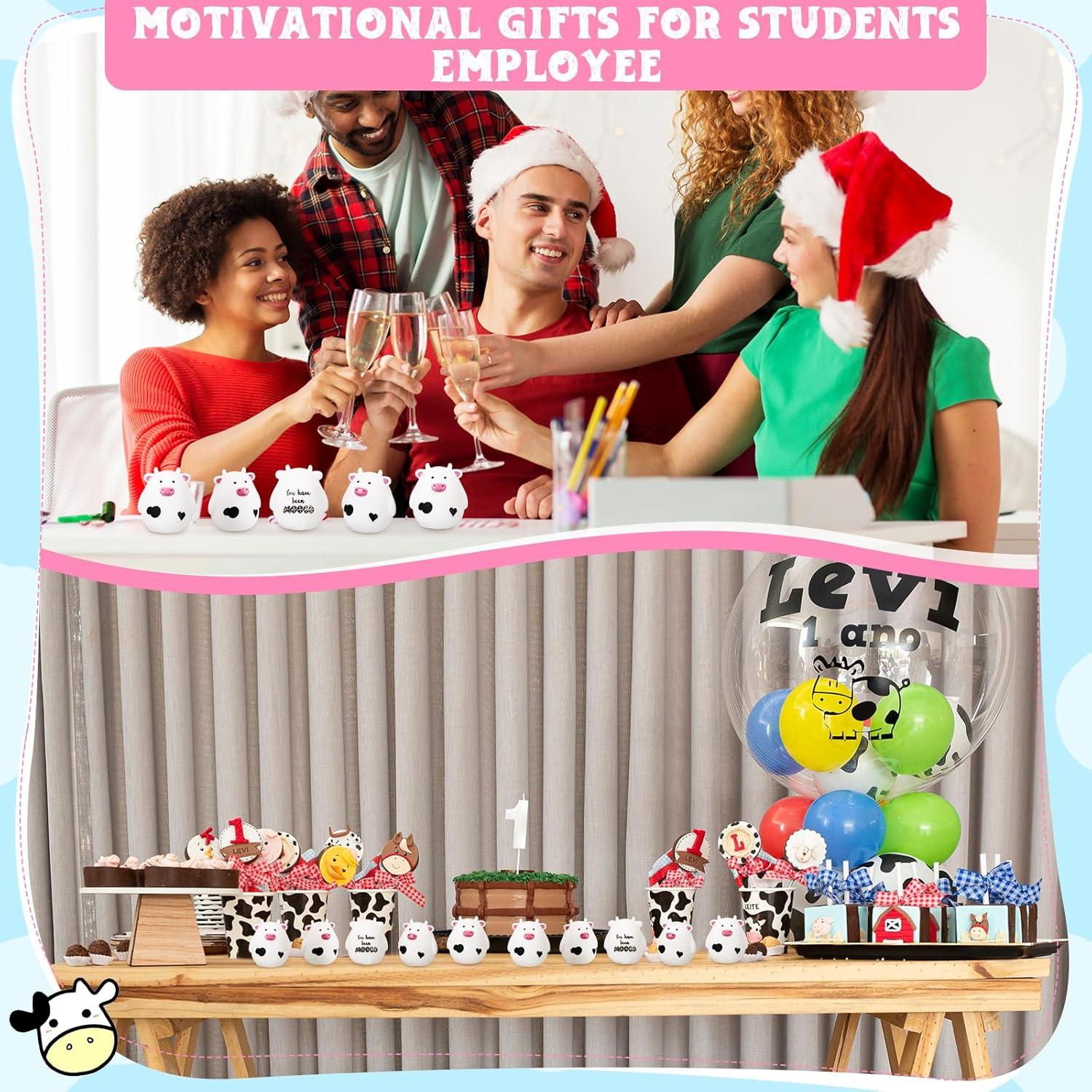 Set de 25 Mini Vacas de Goma Cholemy para Regalos Divertidos