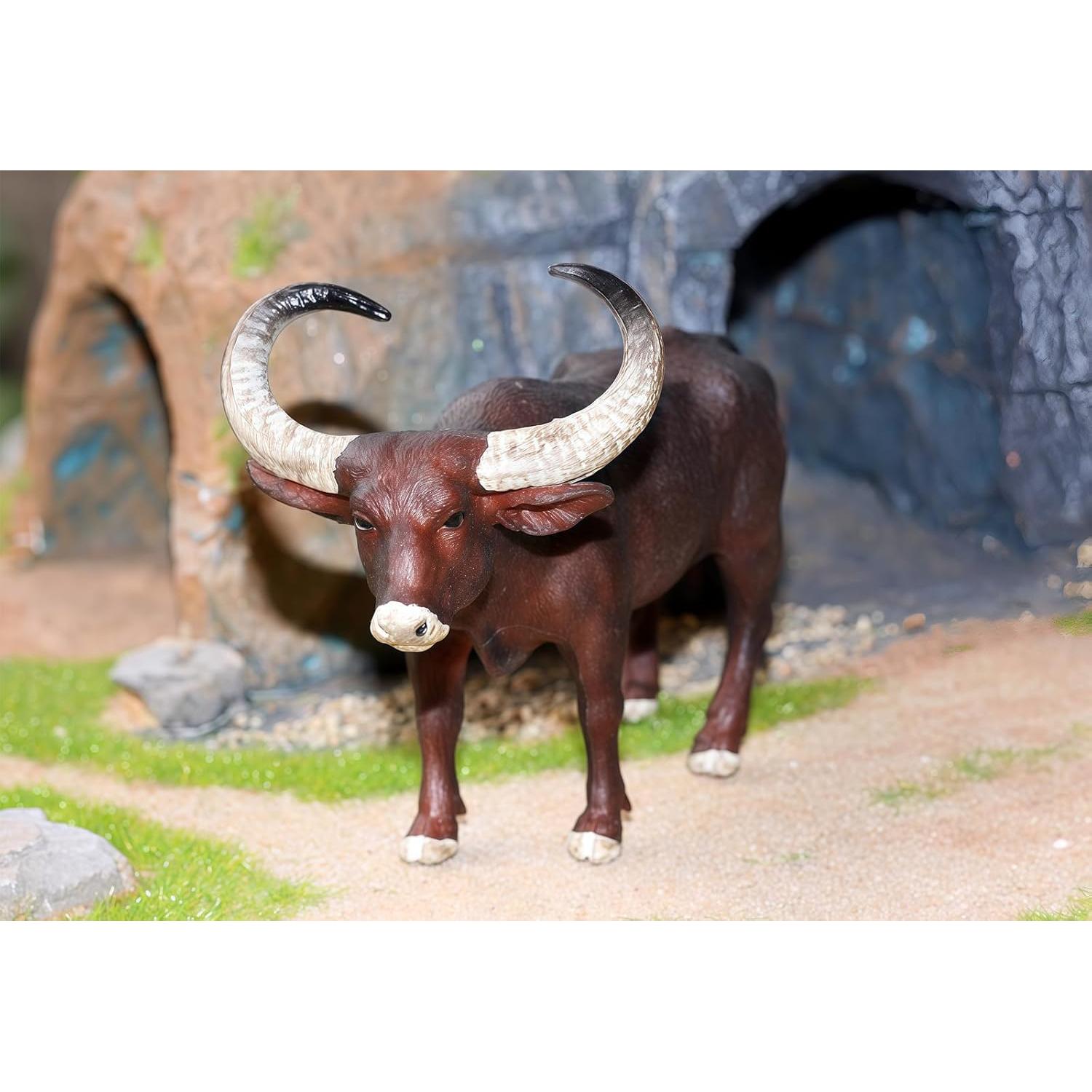 Juguete de Toro Gemini&Genius para Niños - Animal de Granja Realista