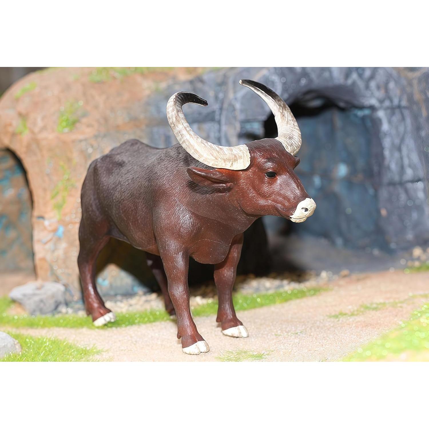 Juguete de Toro Gemini&Genius para Niños - Animal de Granja Realista