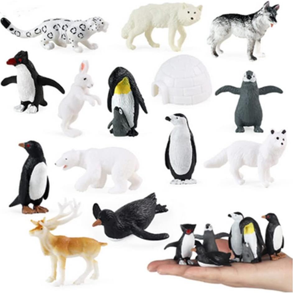 Set de 14 Figuras de Animales Polares OUKEYI - Juguetes Educativos