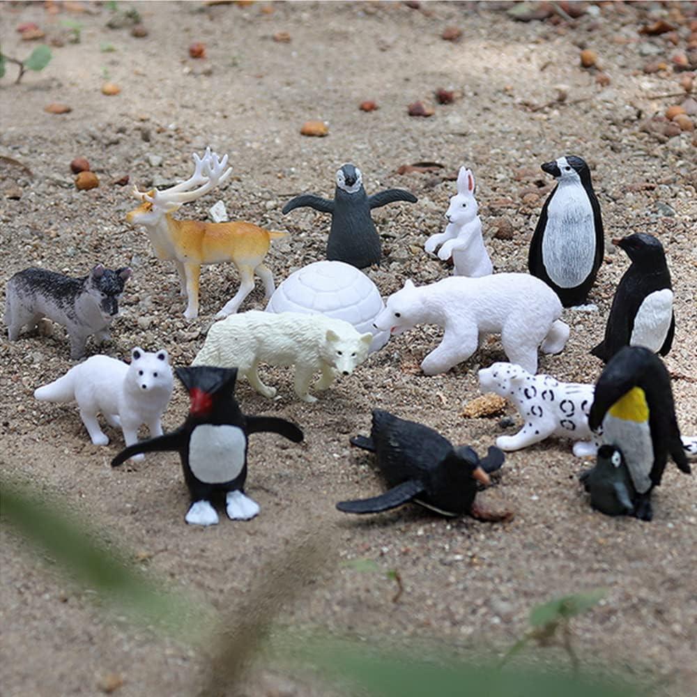 Set de 14 Figuras de Animales Polares OUKEYI - Juguetes Educativos