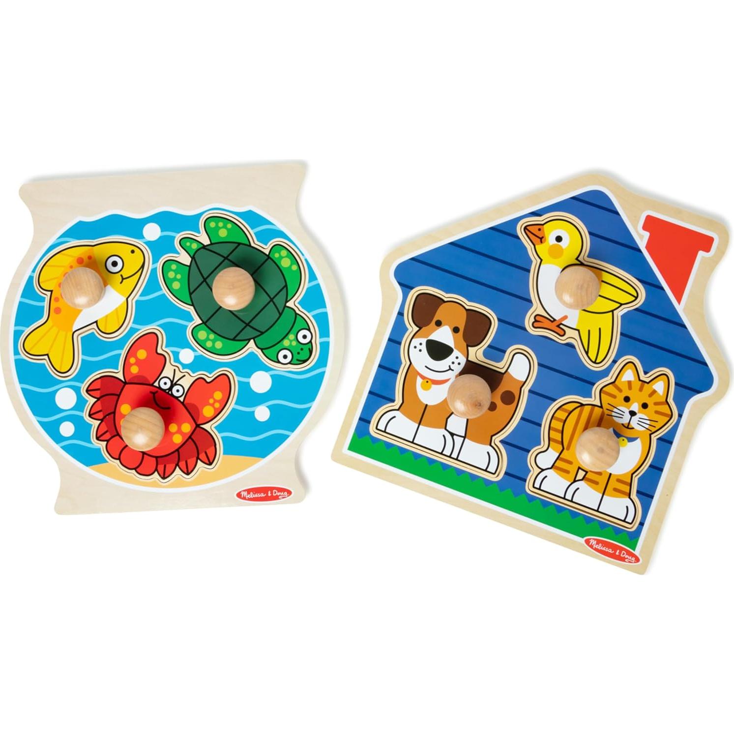Rompecabezas de Madera Jumbo Melissa & Doug 3 Piezas Mascotas