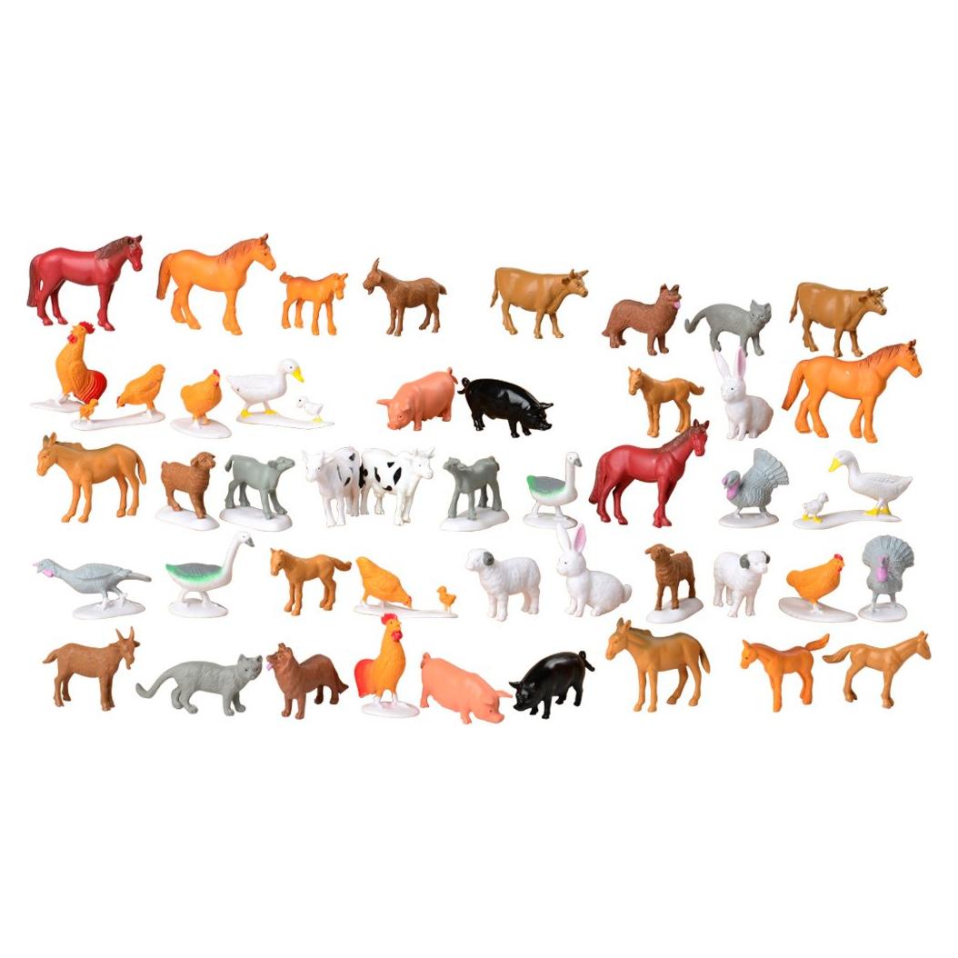 Conjunto de Animales de Granja Constructive Playthings 27.9x17.8 cm
