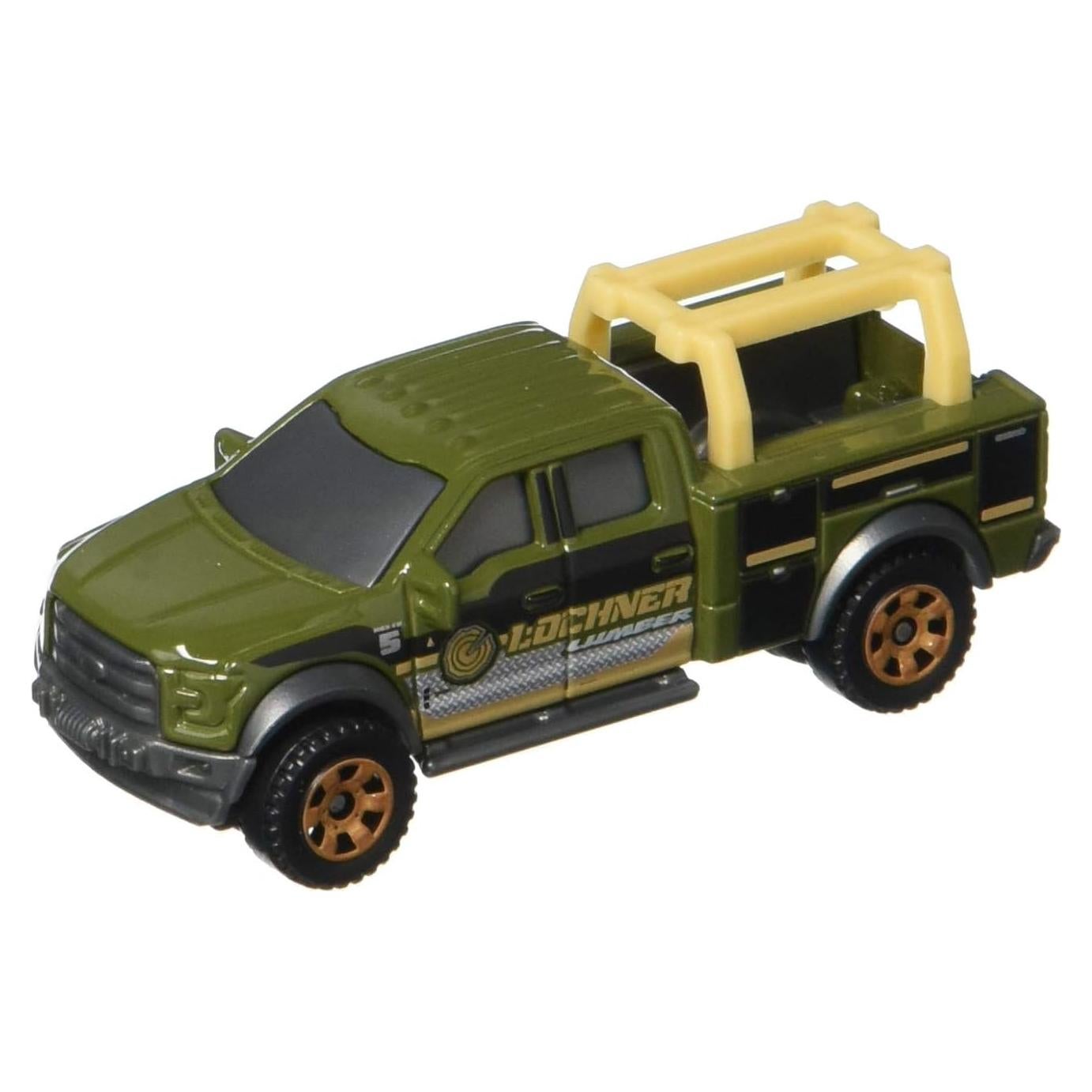 Camión Contratista Ford F-150 Verde 2015 Matchbox Metal