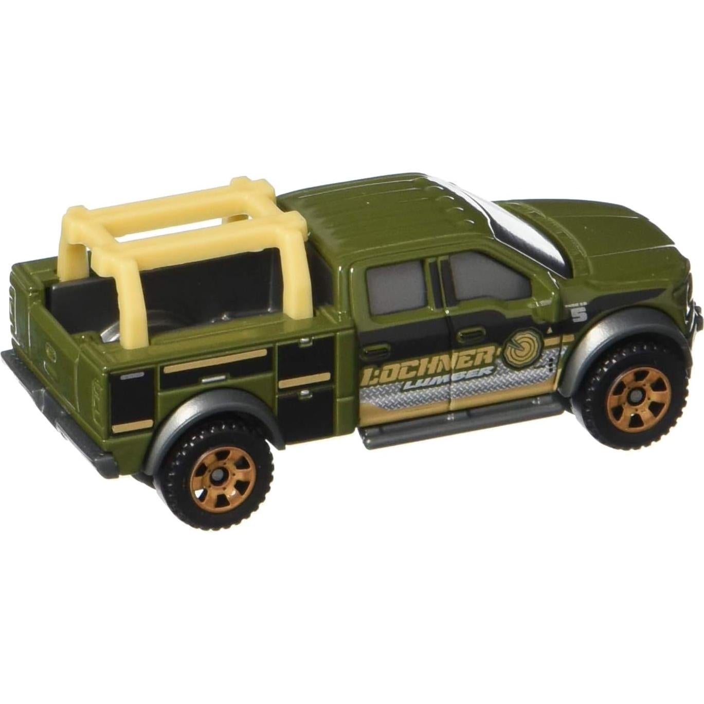 Camión Contratista Ford F-150 Verde 2015 Matchbox Metal