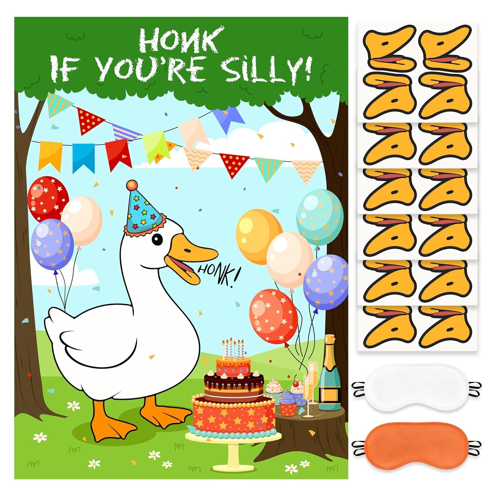 Juego de Fiesta Pon el Pico en el Ganso EmmgHen 28 Piezas