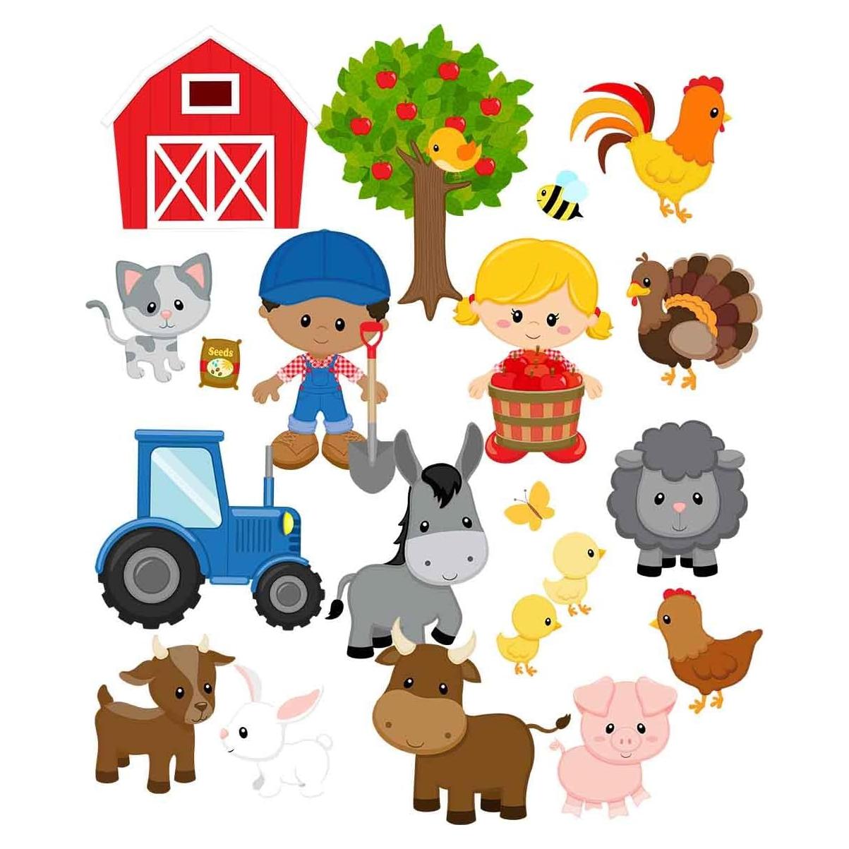 Juego de Fieltro 24 Piezas Animales de Granja Story Time