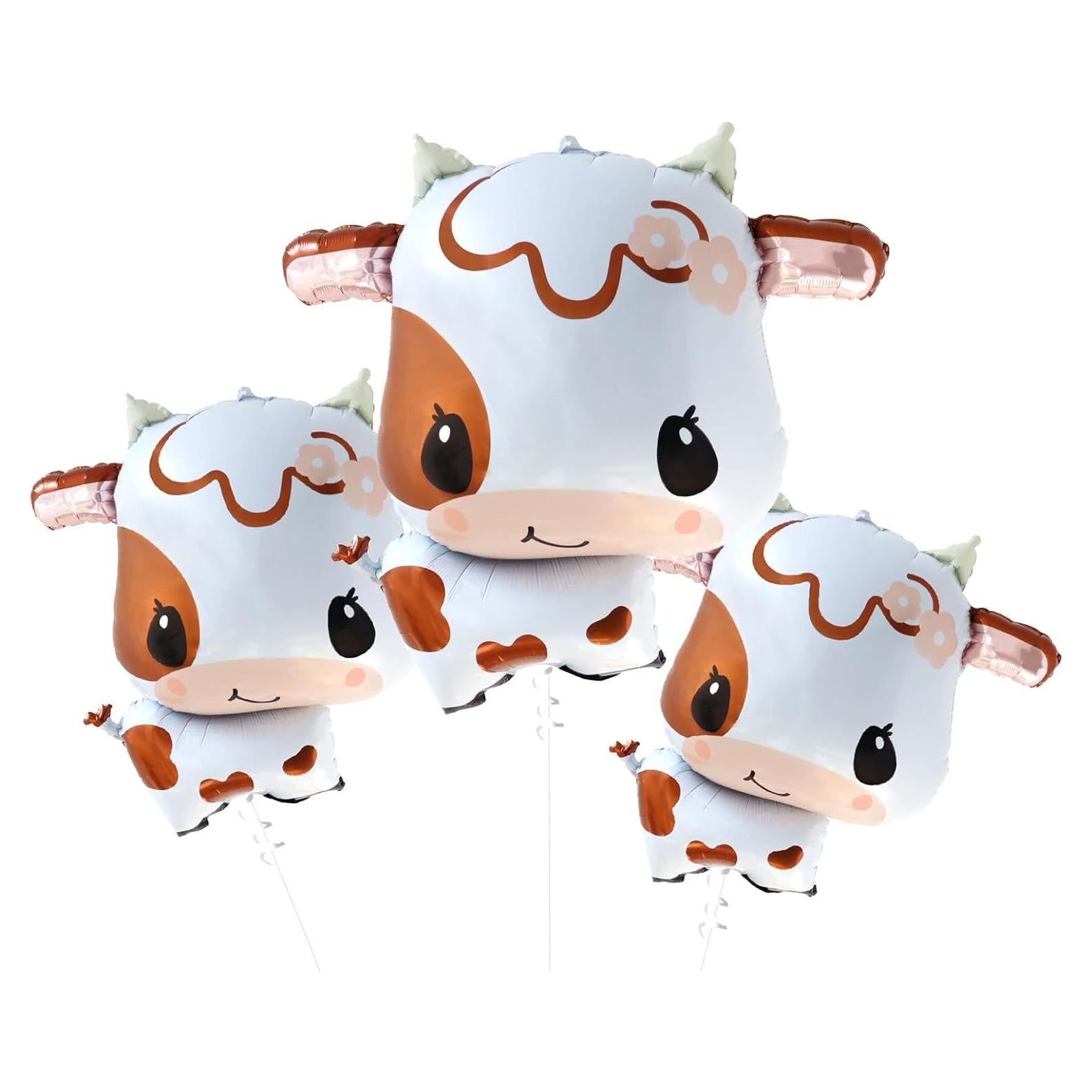 3PCS Globos de Vaca Gallasy 76.2x68.6 cm para Fiesta