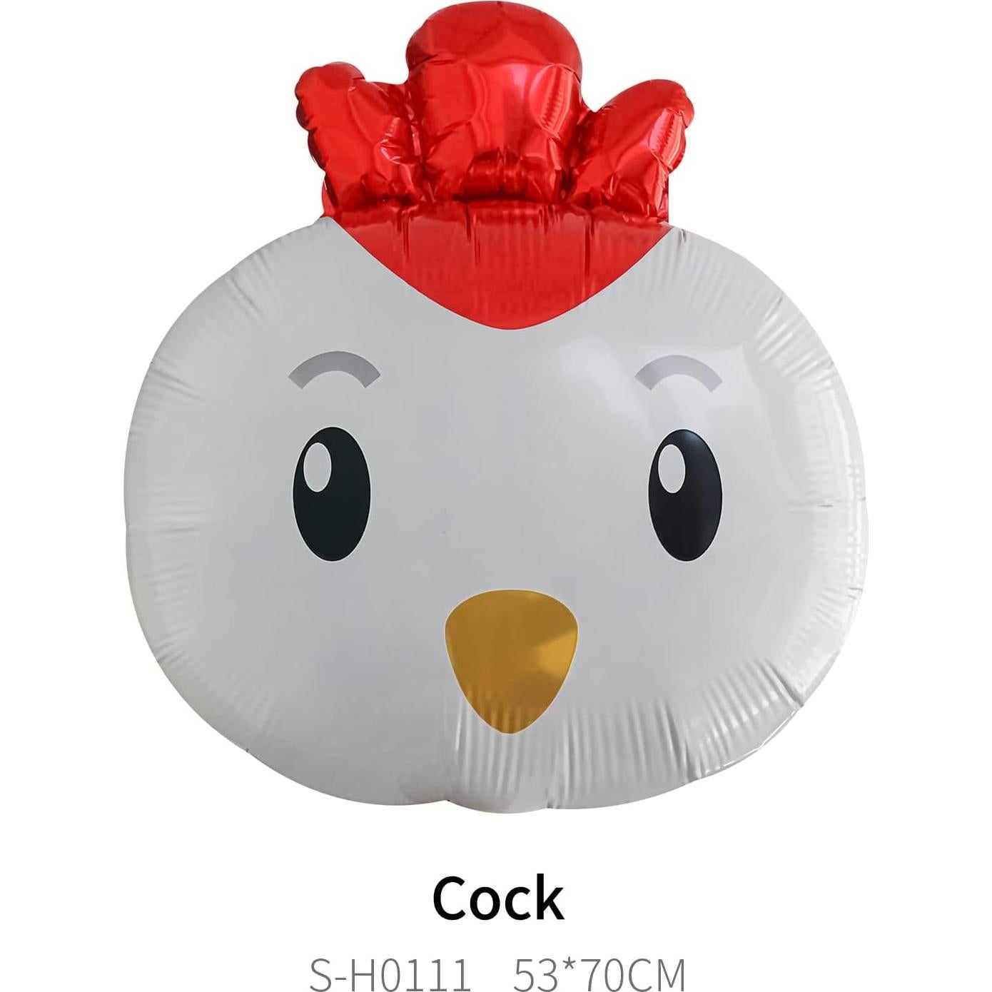 5 Globos de Pollo de Aluminio CYMYLAR para Fiesta