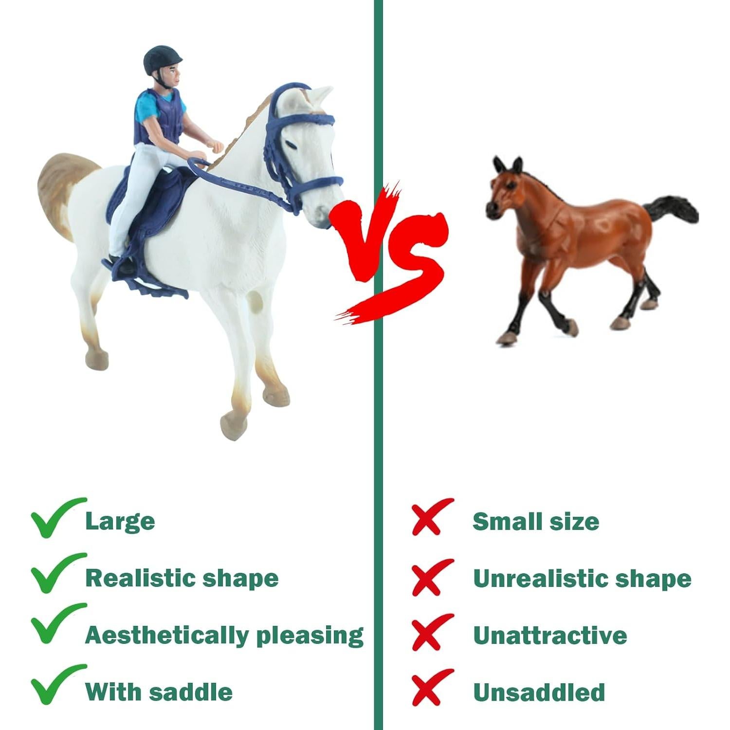 Juego de Establo de Caballos TUSAUW con 28 Piezas