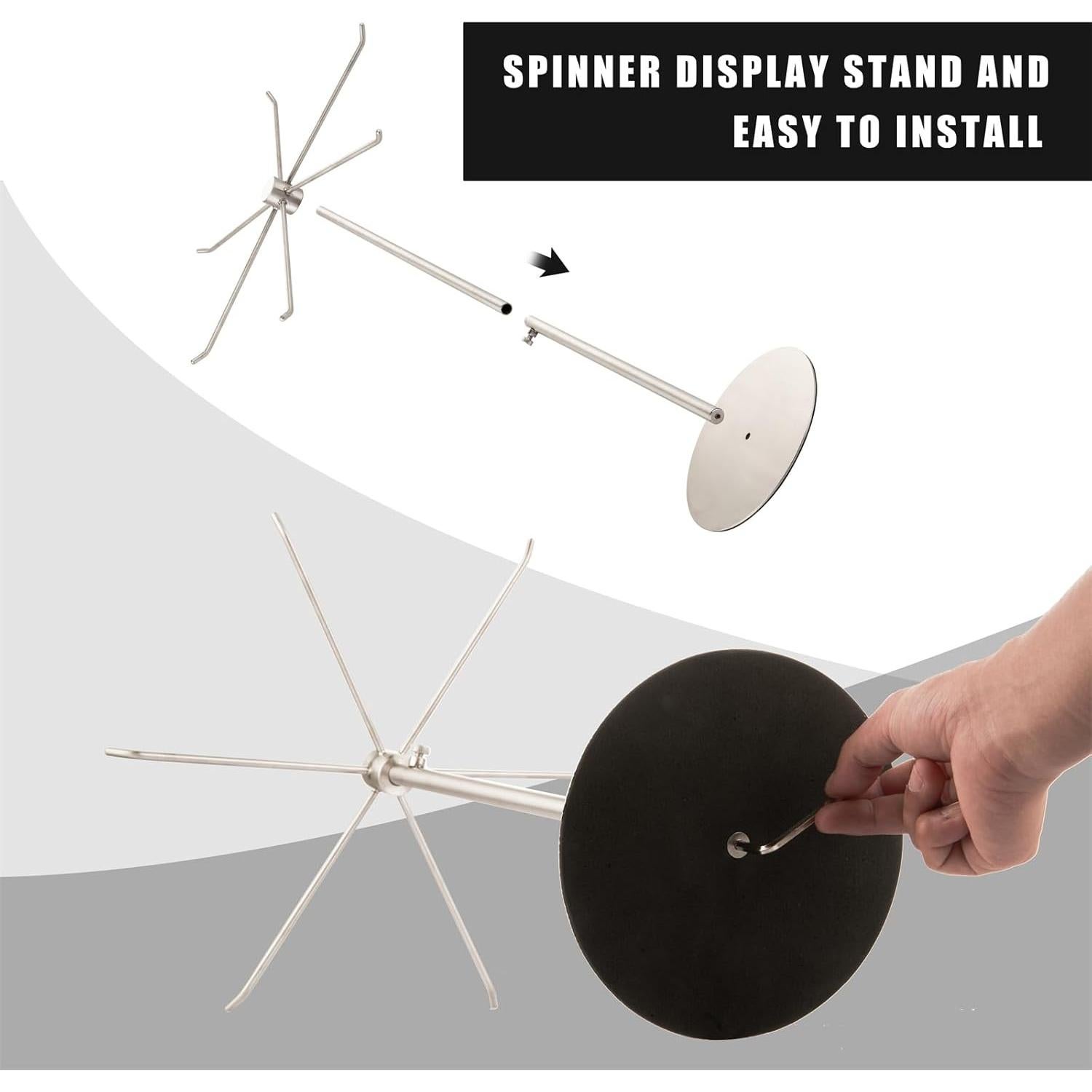 Soporte de Joyería Giratorio Bjewego Ajustable 6 Ganchos