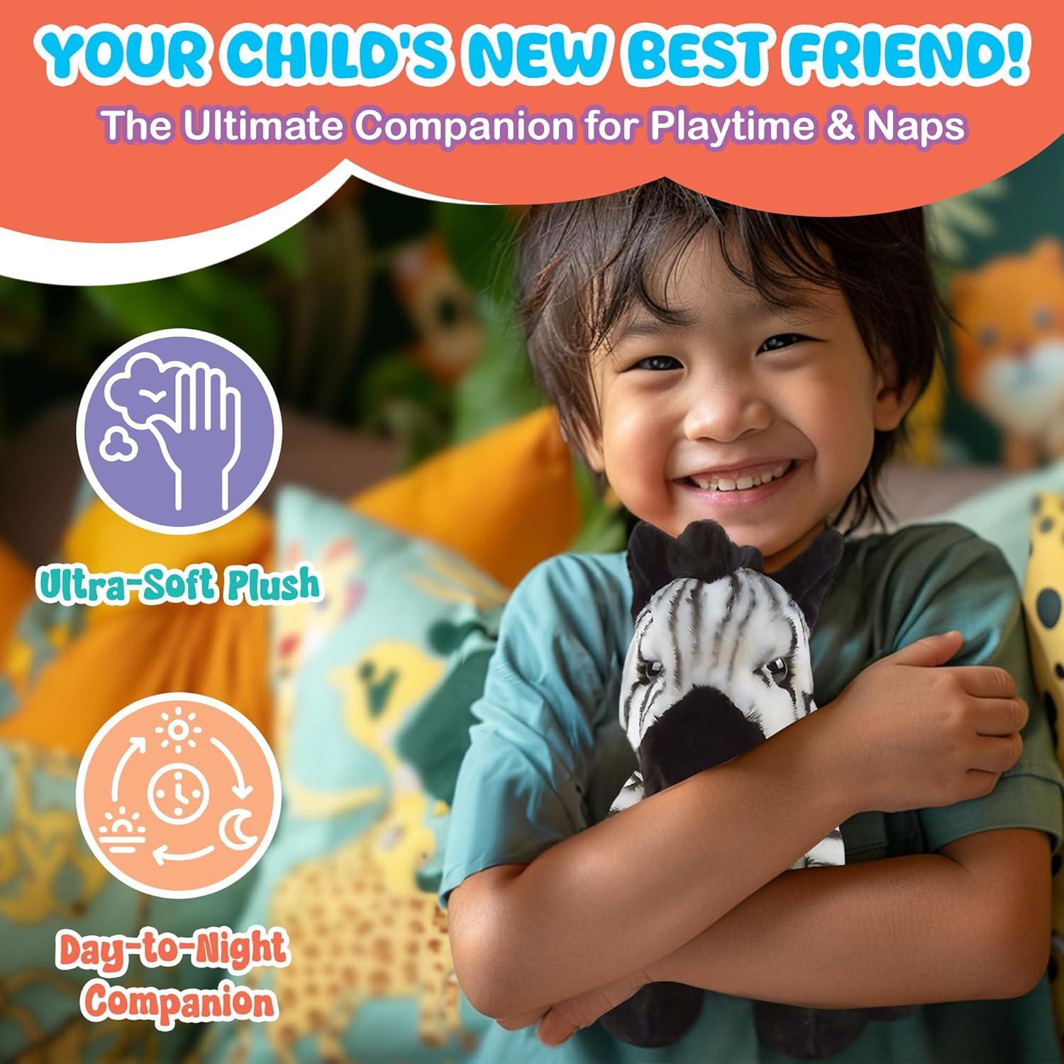 Zebra de Peluche 30.48 cm Forest & Twelfth - Regalo Ideal