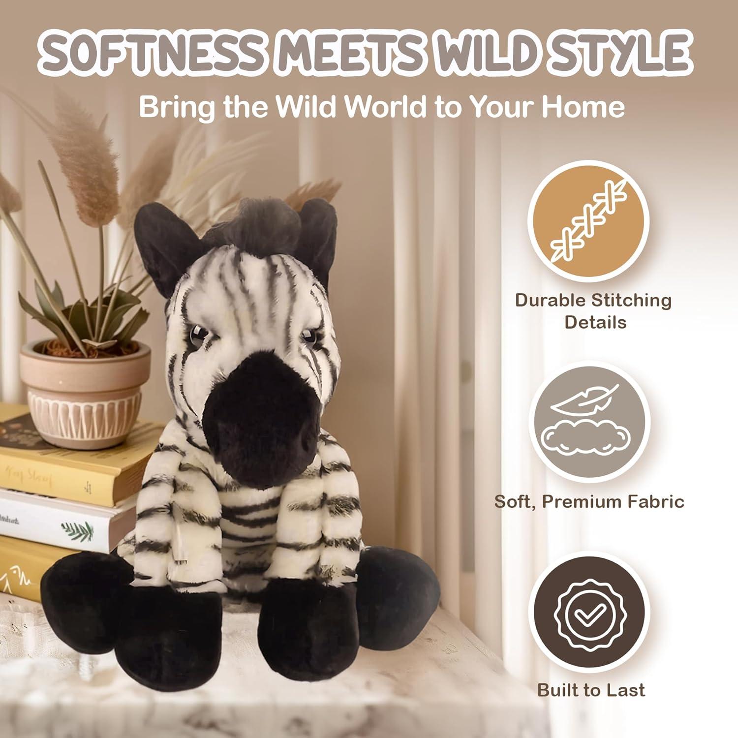 Zebra de Peluche 30.48 cm Forest & Twelfth - Regalo Ideal