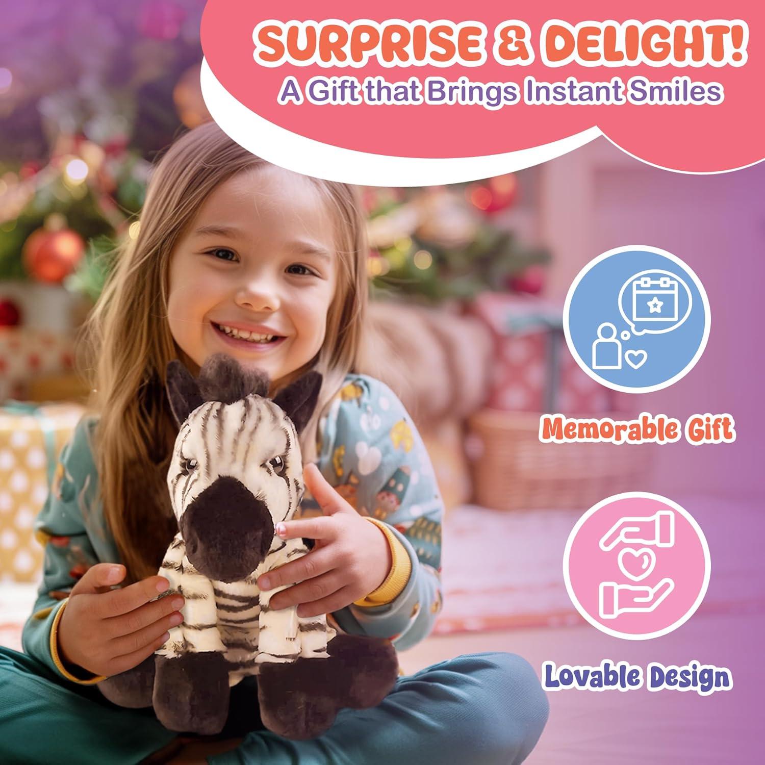 Zebra de Peluche 30.48 cm Forest & Twelfth - Regalo Ideal
