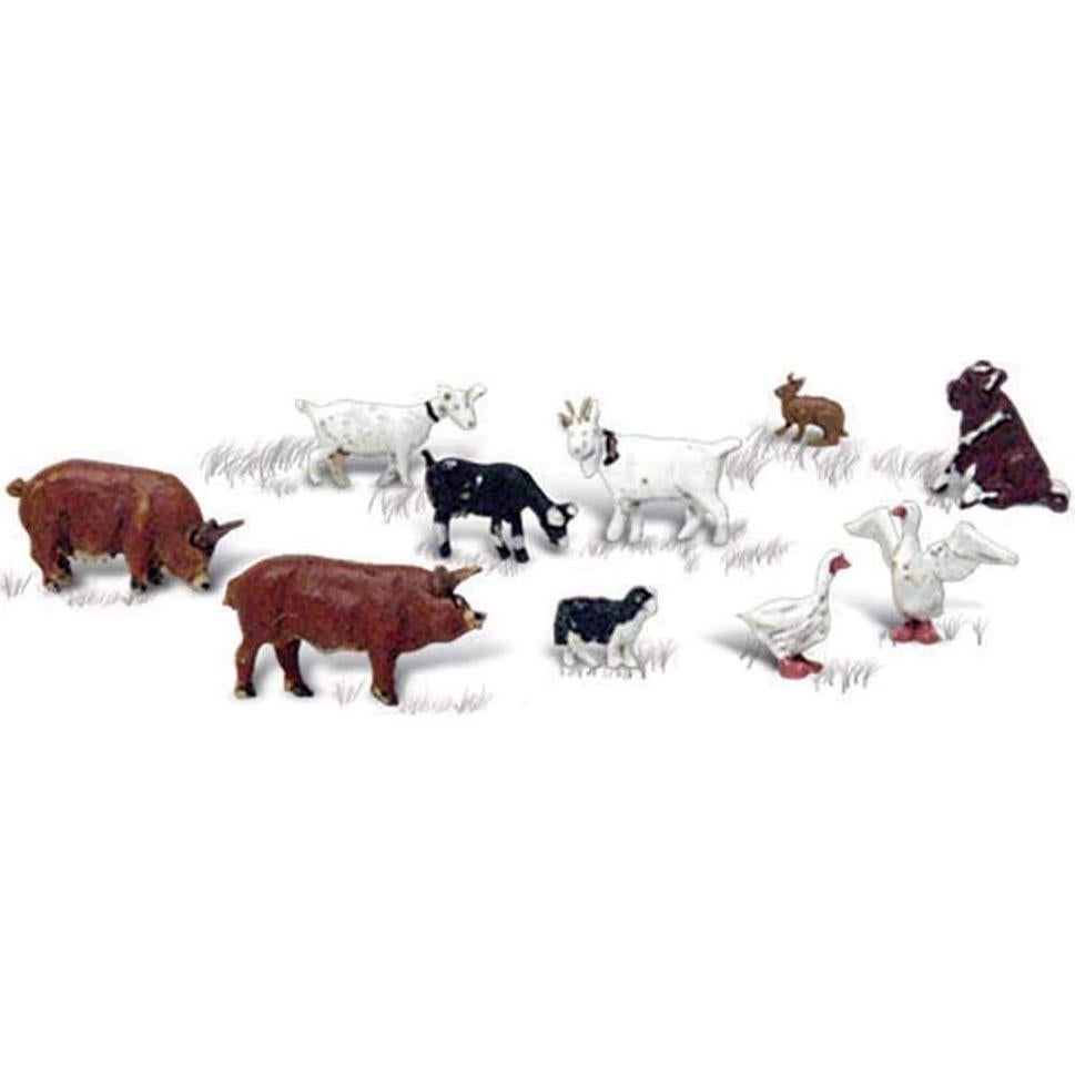 Figuras de Animales de Granja Woodland Scenics A2202 - Escala N