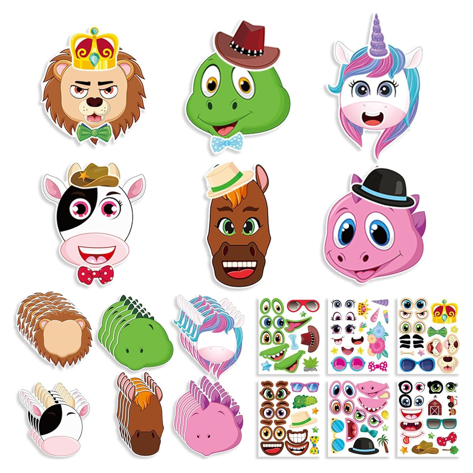 Kit de Manualidades de Animales de la Selva WPDISCZ - 48 Piezas