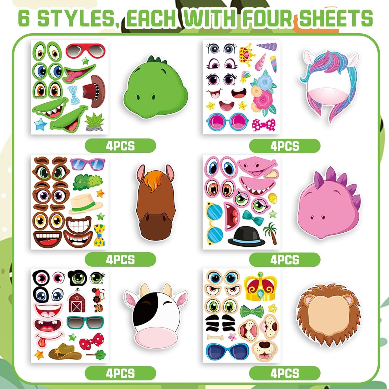 Kit de Manualidades de Animales de la Selva WPDISCZ - 48 Piezas